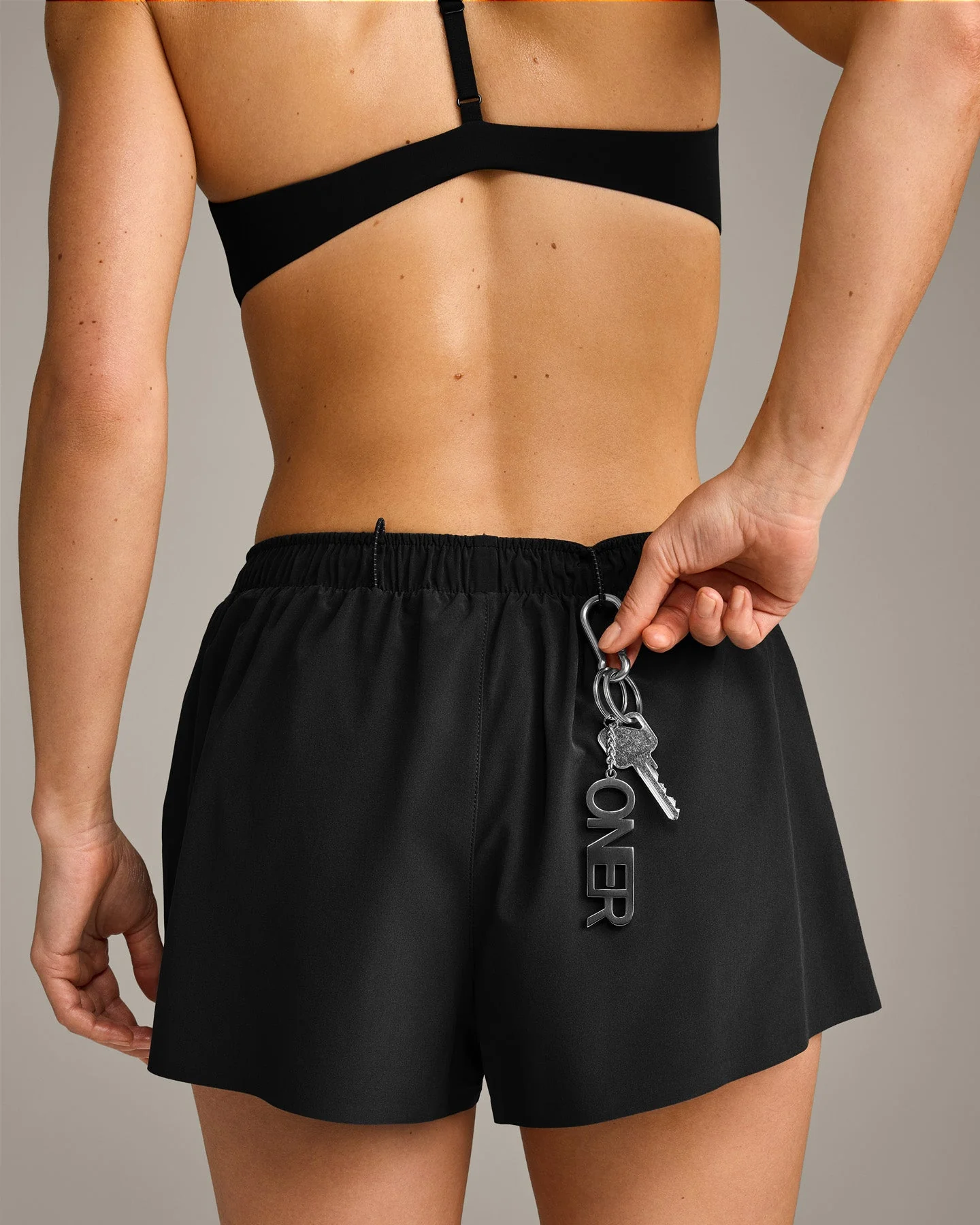 AirMove™ Lined Shorts 2" with Pocket and Reflective Logo | Black - Image 6