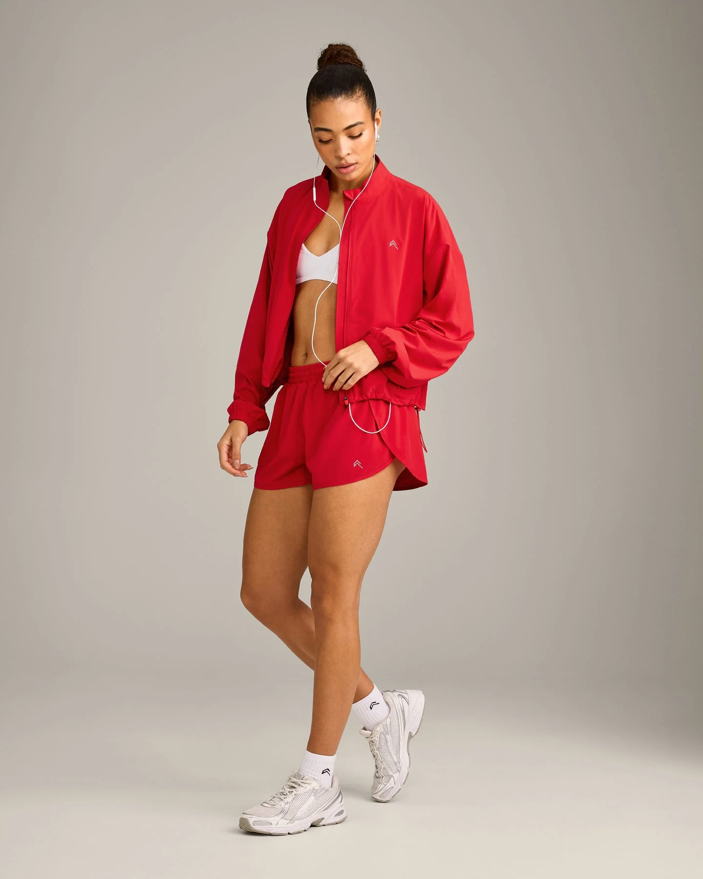 AirMove™ Lined Shorts 2" with Reflective Logo | Fiery Red - Image 2