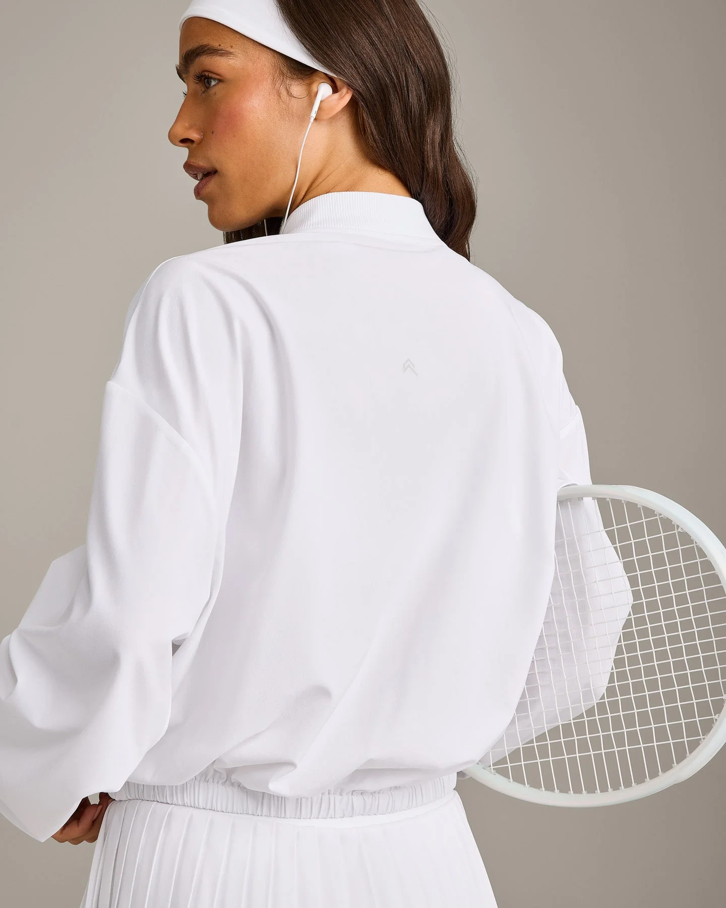 AirMove™ Mid Bomber Jacket | White - Image 5