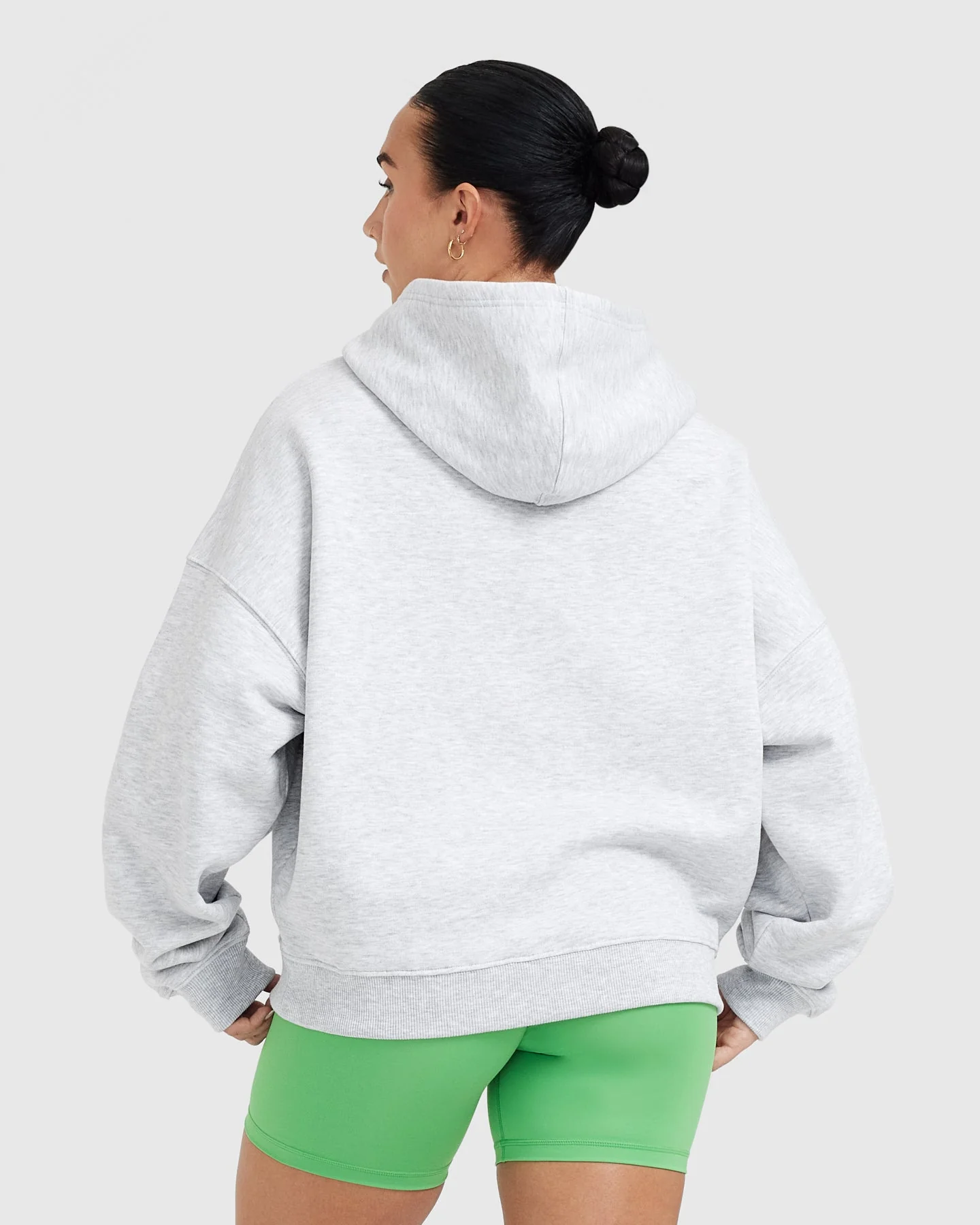All Day Est 2020 Oversized Hoodie | Light Grey Marl - Image 2