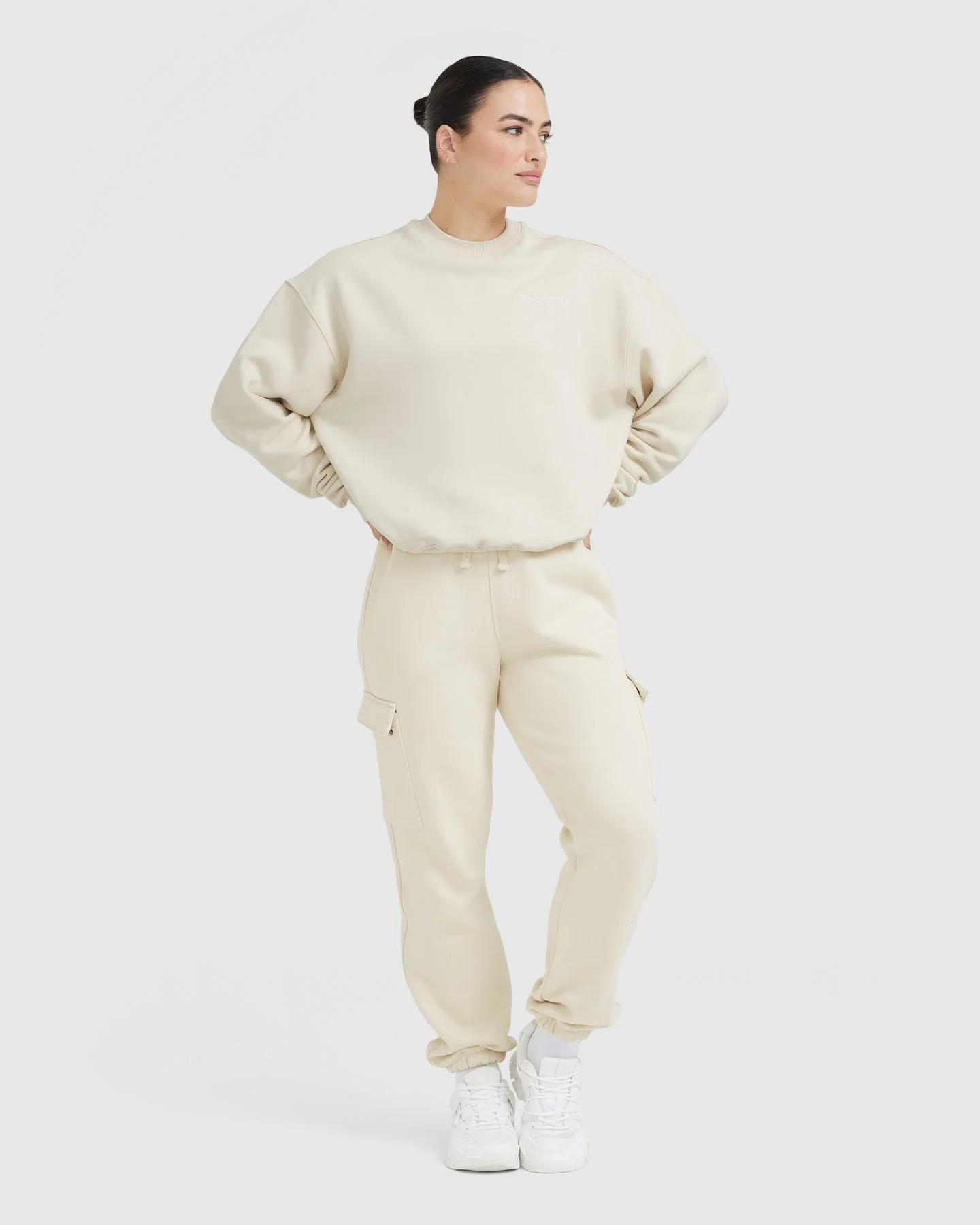 All Day Est 2020 Oversized Sweatshirt | Vanilla - Image 3