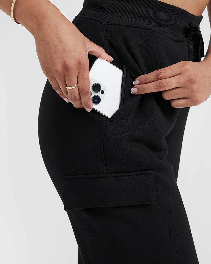 All Day Lightweight Cargo Joggers | Black - Image 5