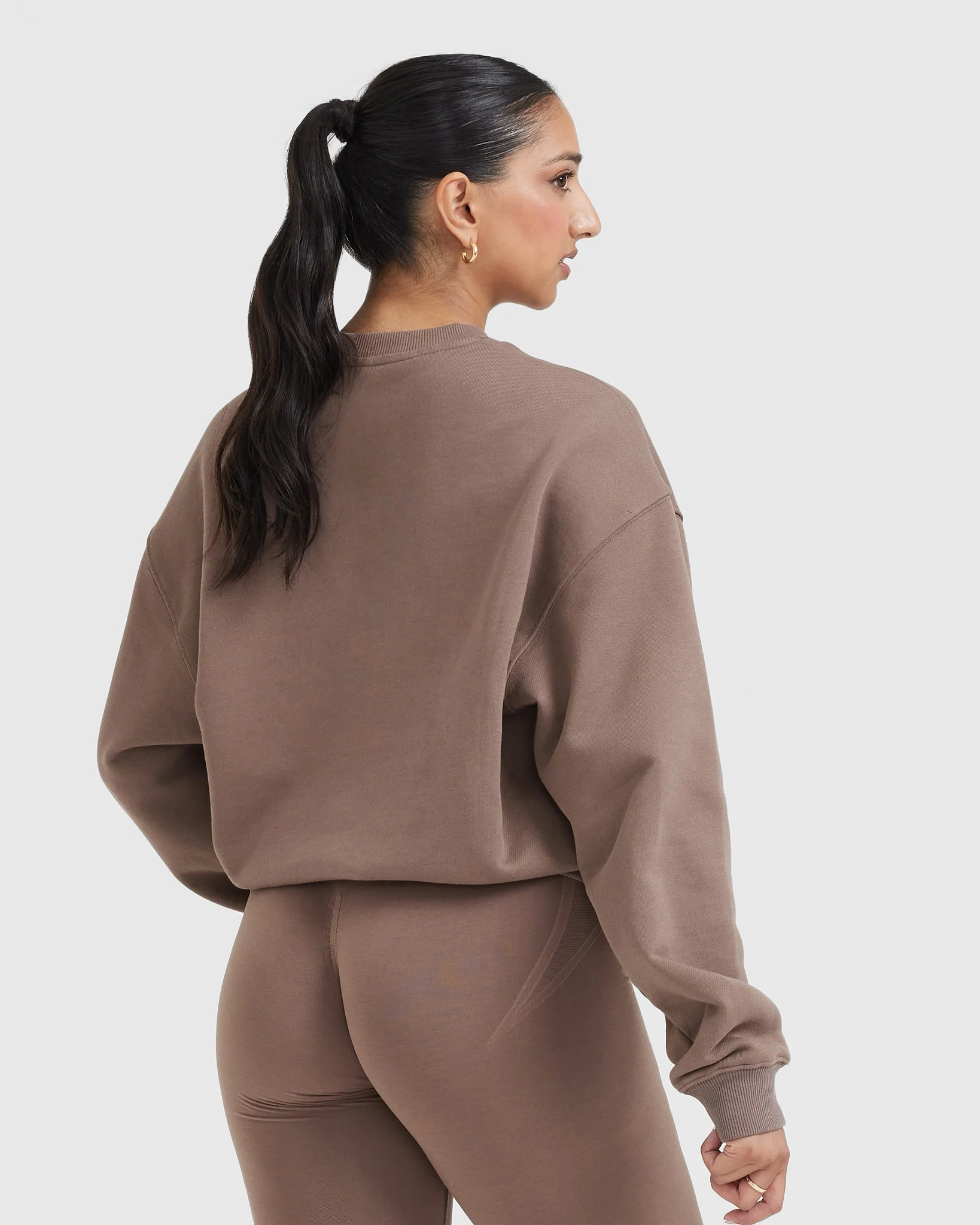 All Day Lightweight Oversized Sweatshirt | Cool Brown - Image 2