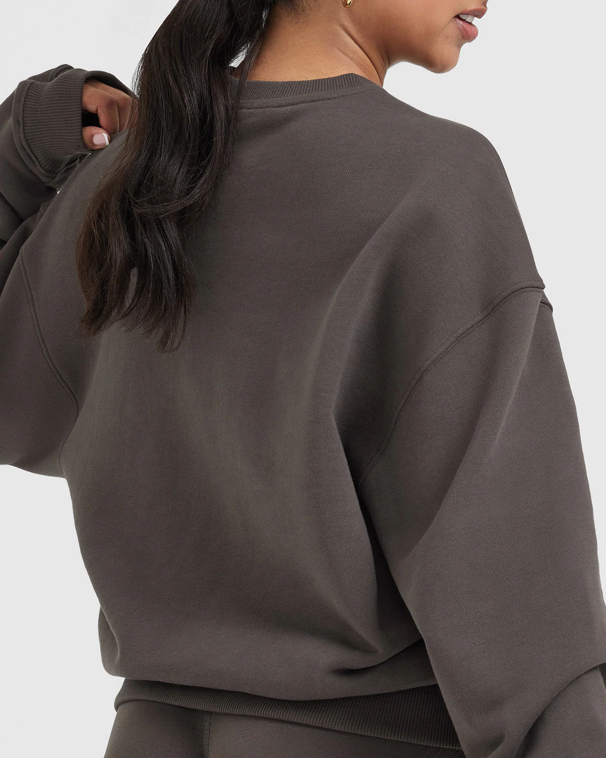 All Day Lightweight Oversized Sweatshirt | Deep Taupe - Image 5