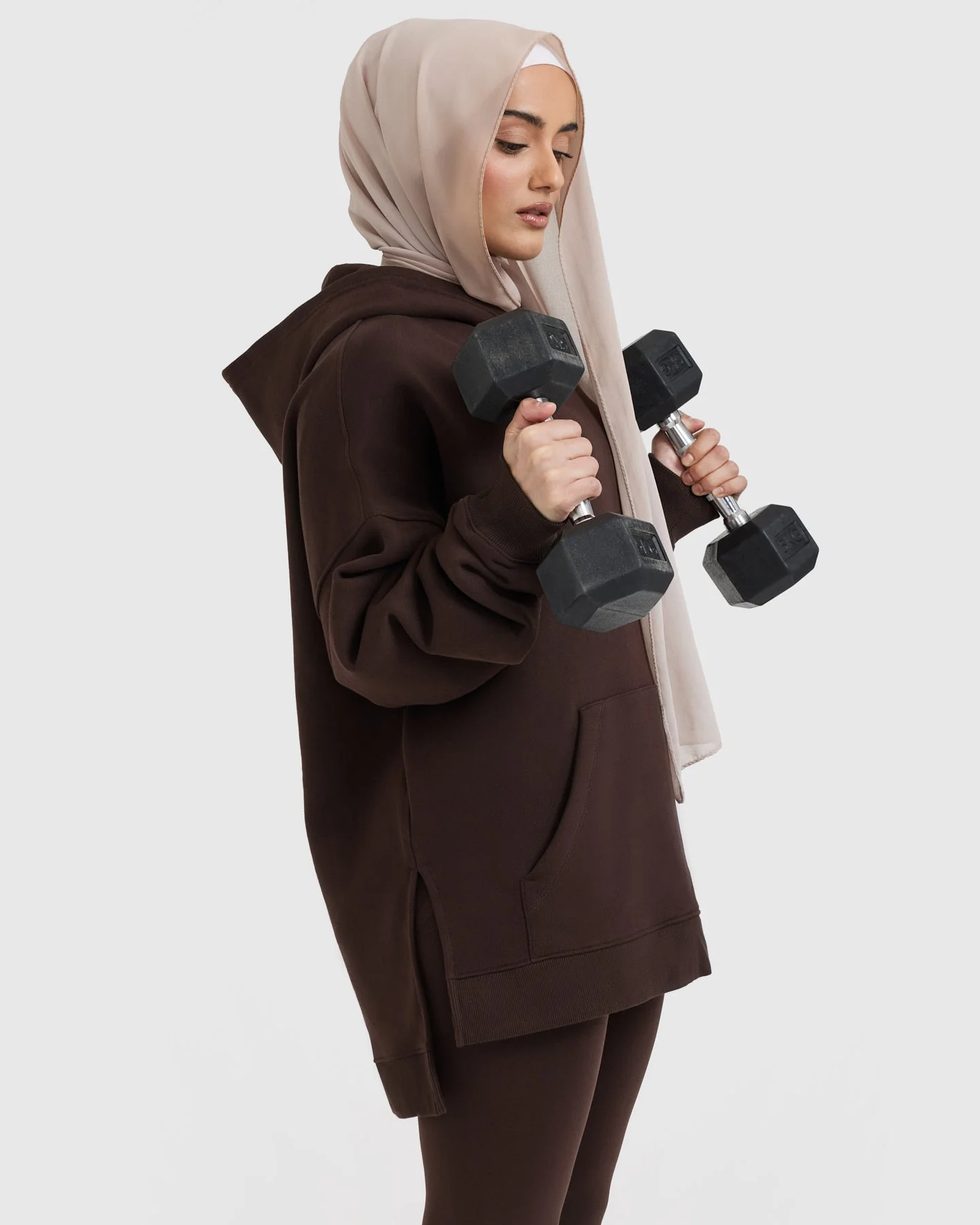 All Day Longline Hoodie | 70% Cocoa - Image 6