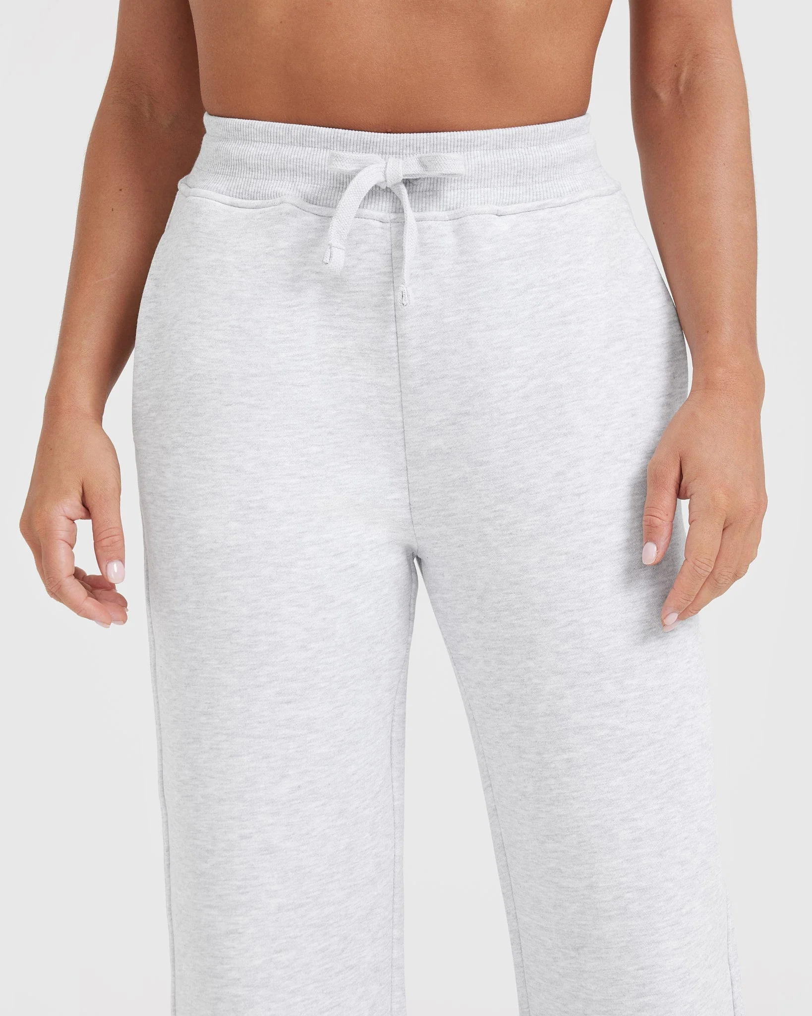 All Day Straight Leg Joggers | Light Grey Marl - Image 4