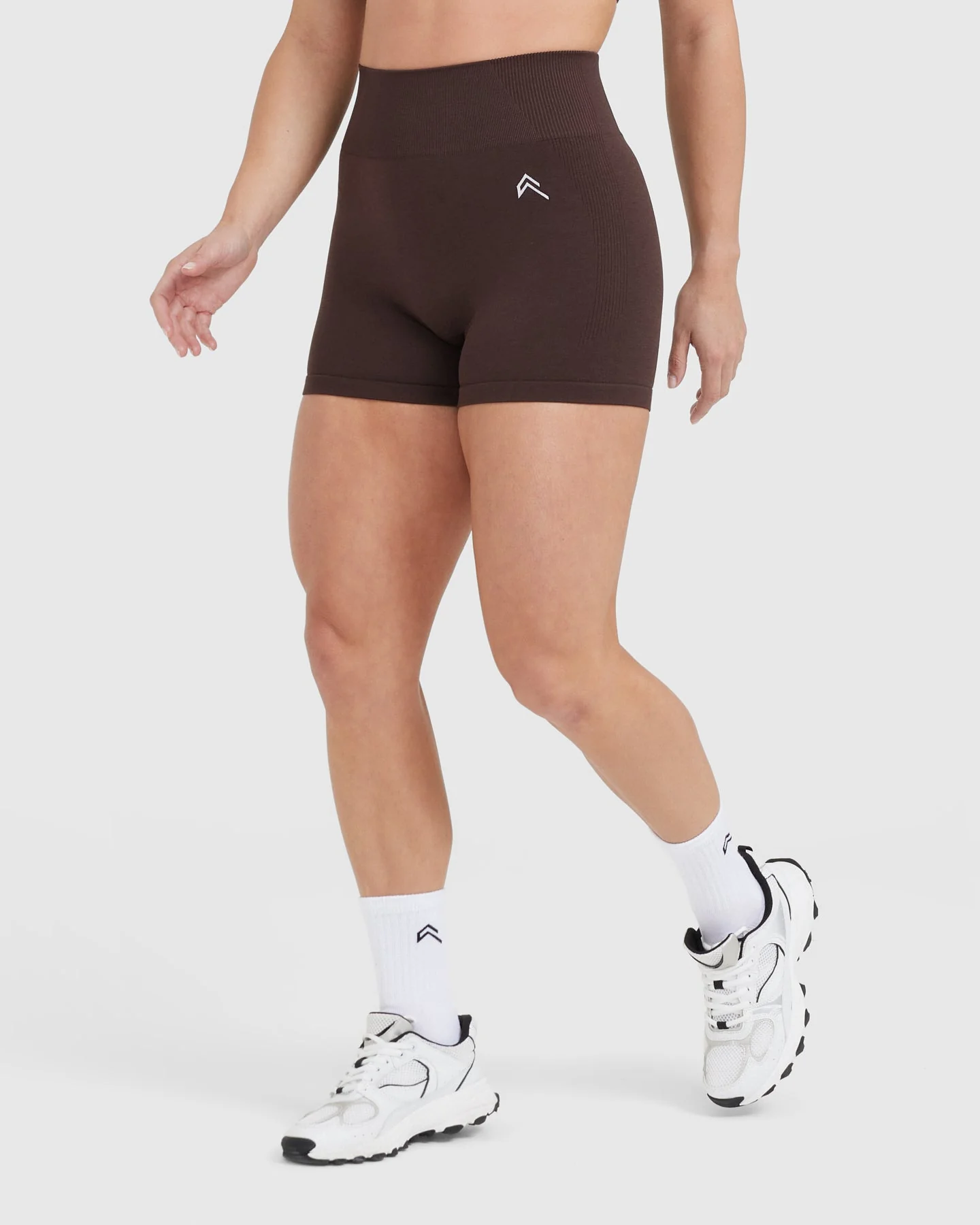 Classic Seamless 2.0 Booty Shorts | 70% Cocoa Marl - Image 3