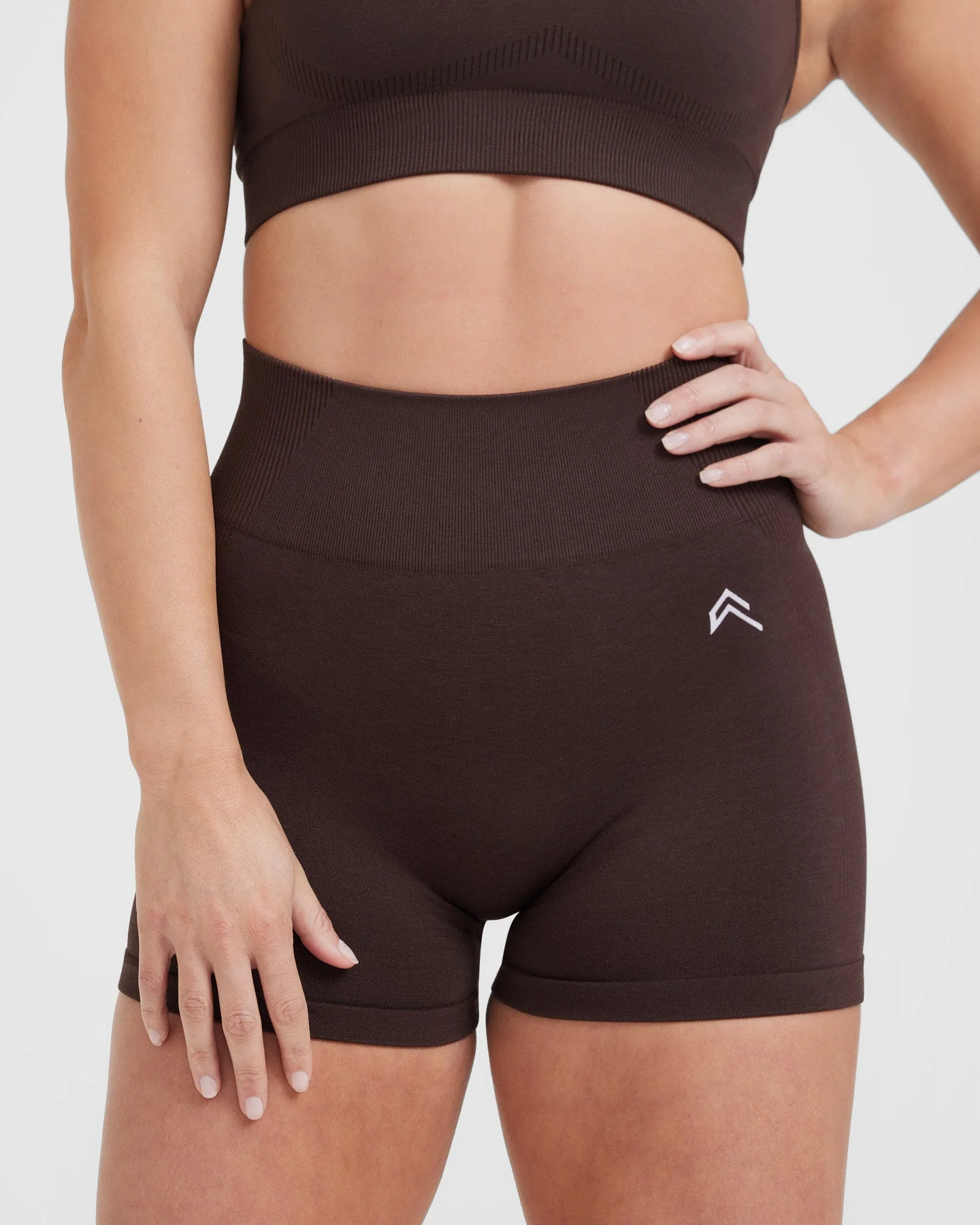 Classic Seamless 2.0 Booty Shorts | 70% Cocoa Marl - Image 4