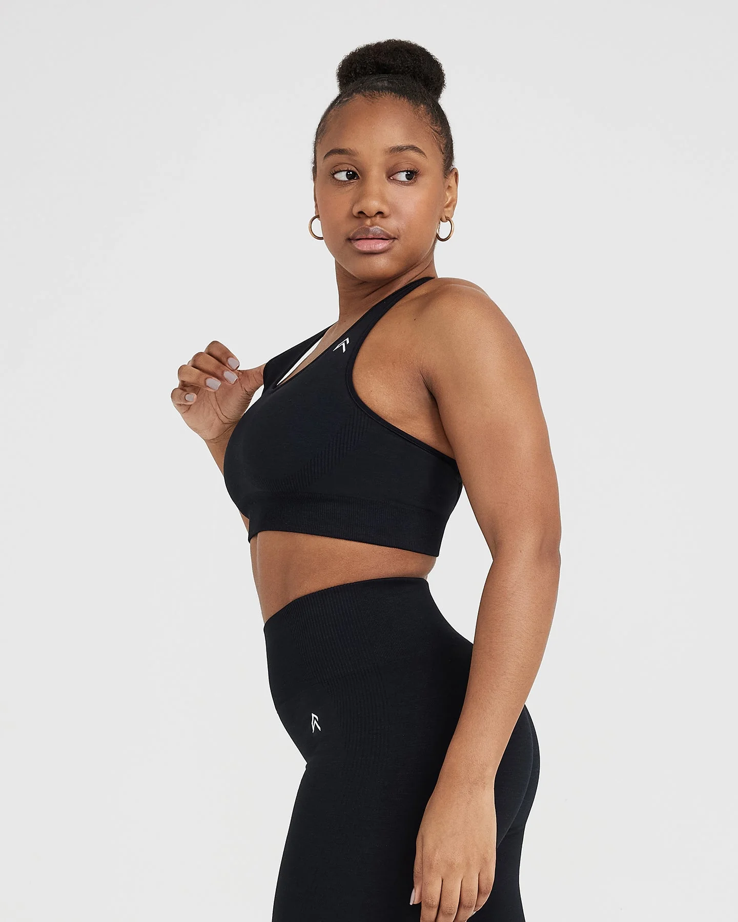 Classic Seamless 2.0 Bralette | Black Marl - Image 2