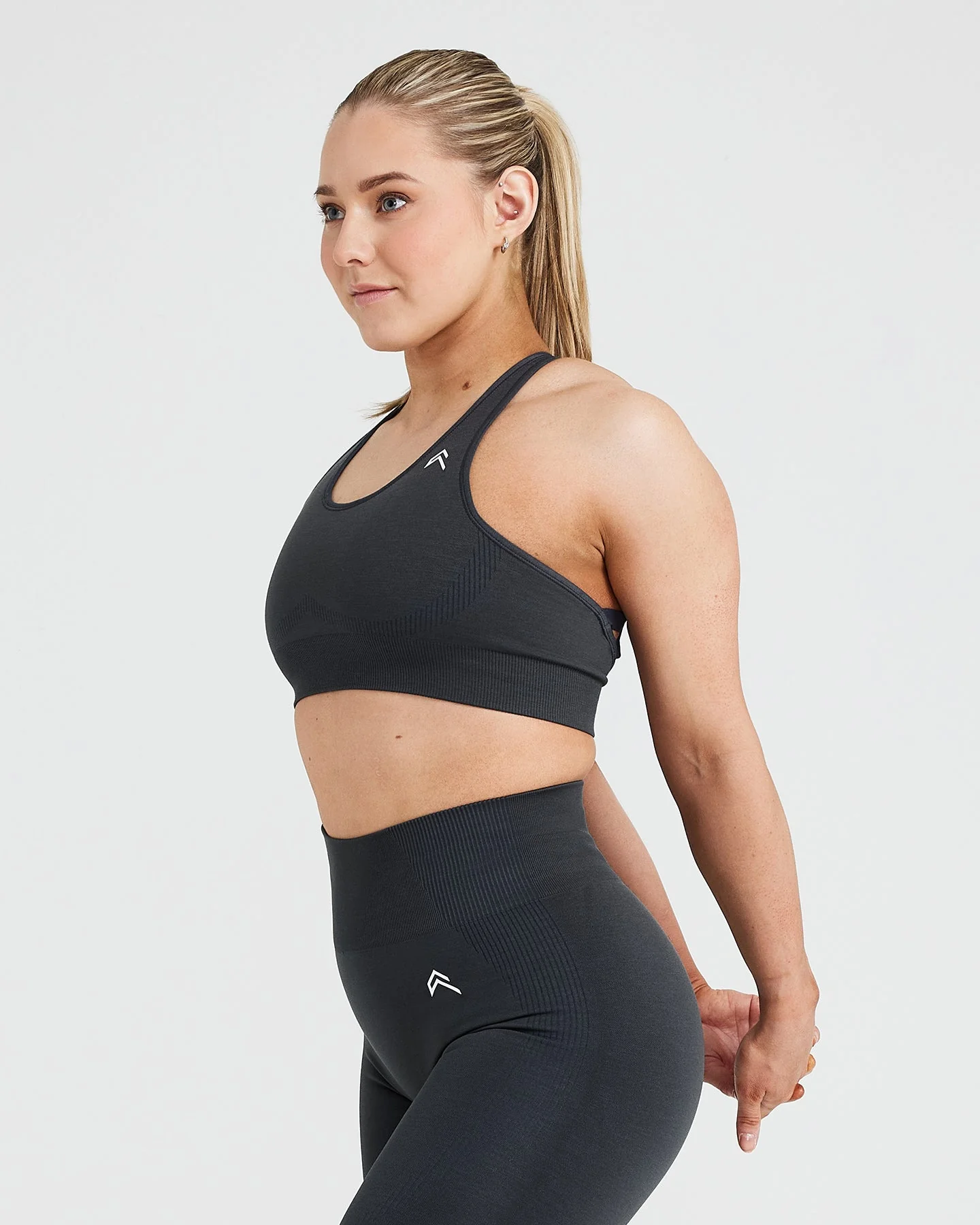 Classic Seamless 2.0 Bralette | Coal Marl - Image 3