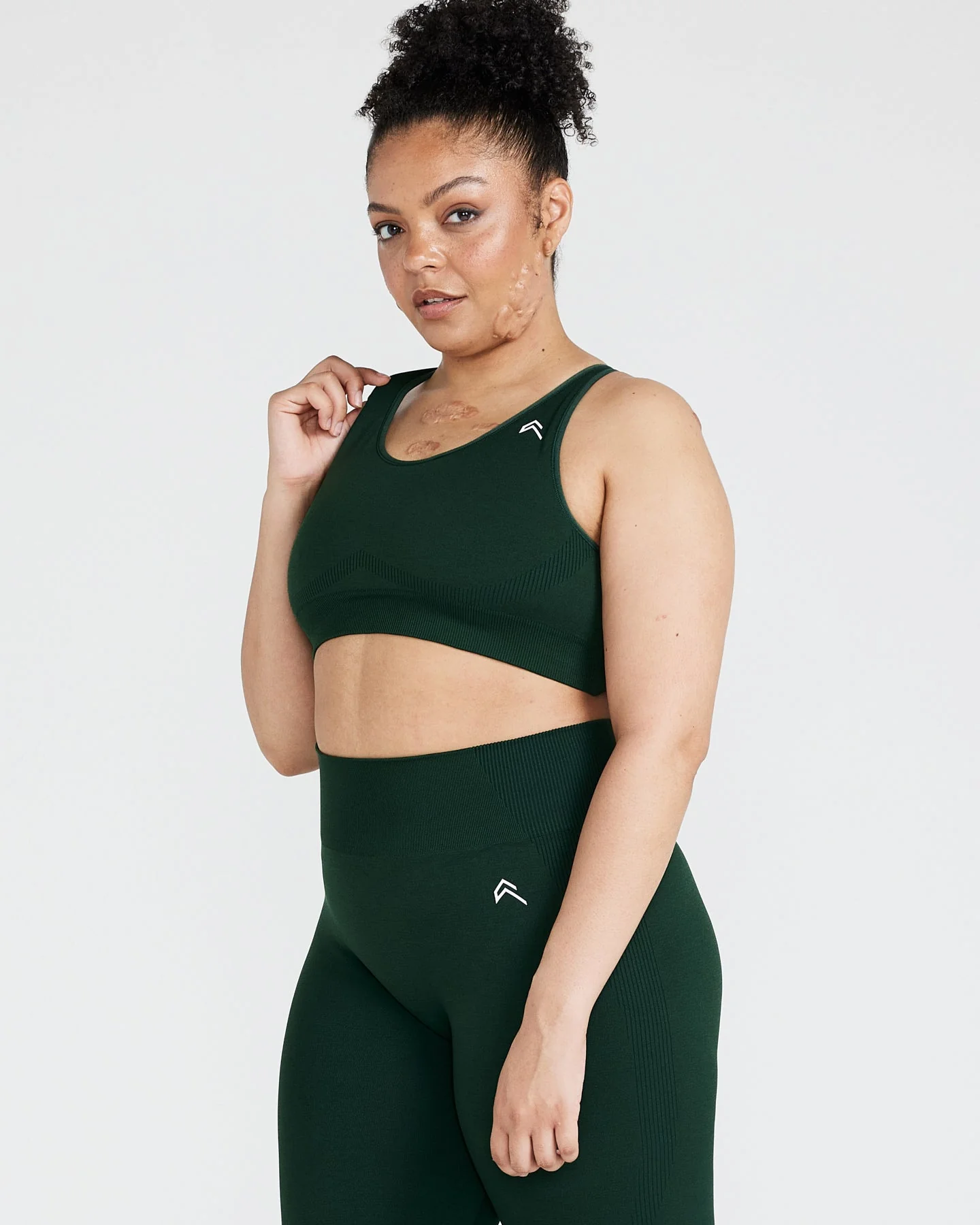 Classic Seamless 2.0 Bralette | Evergreen Marl - Image 3