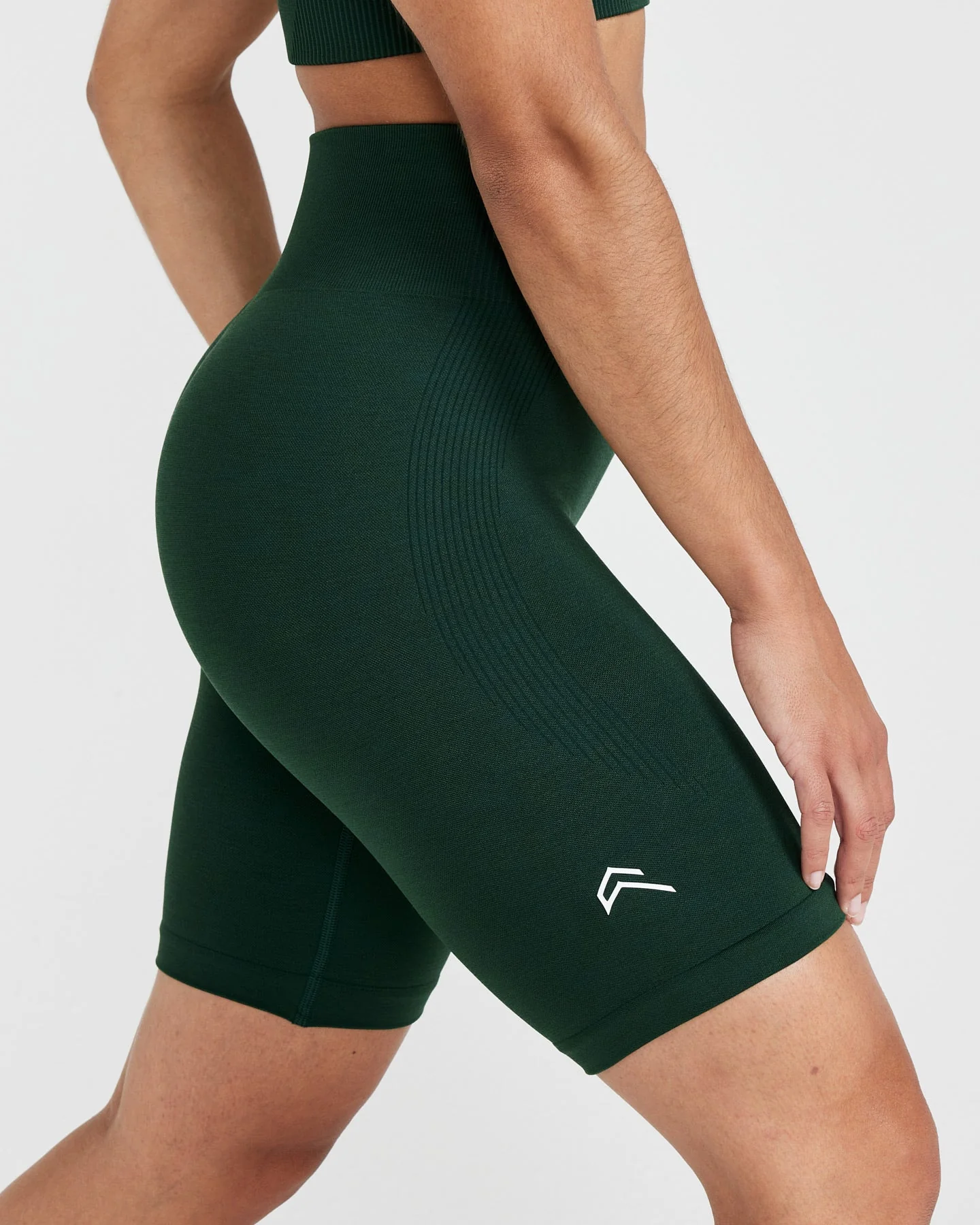 Classic Seamless 2.0 Cycling Shorts | Evergreen Marl - Image 5