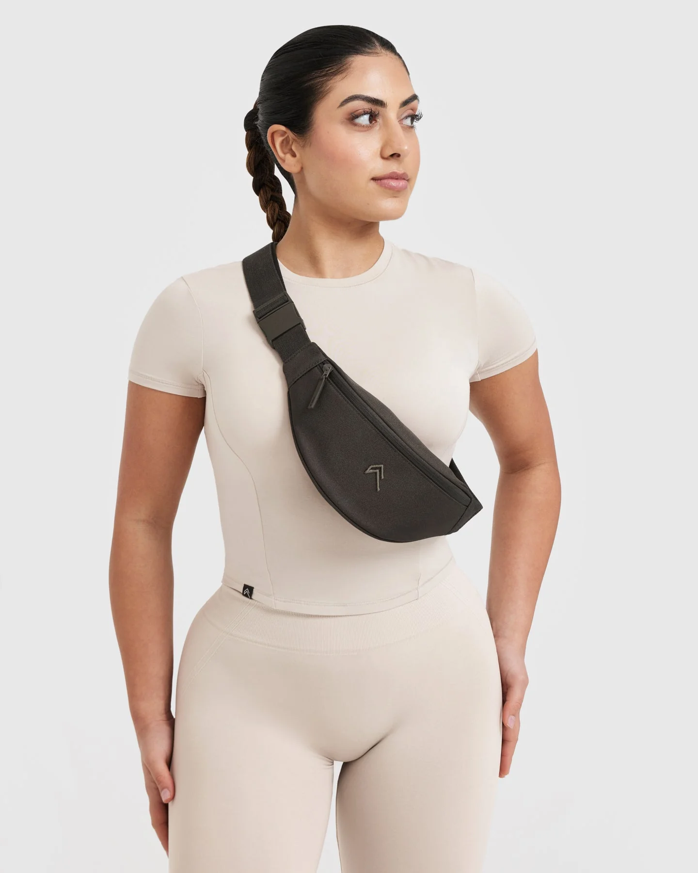 Classic Canvas Bumbag | Dark Taupe Brown - Image 2