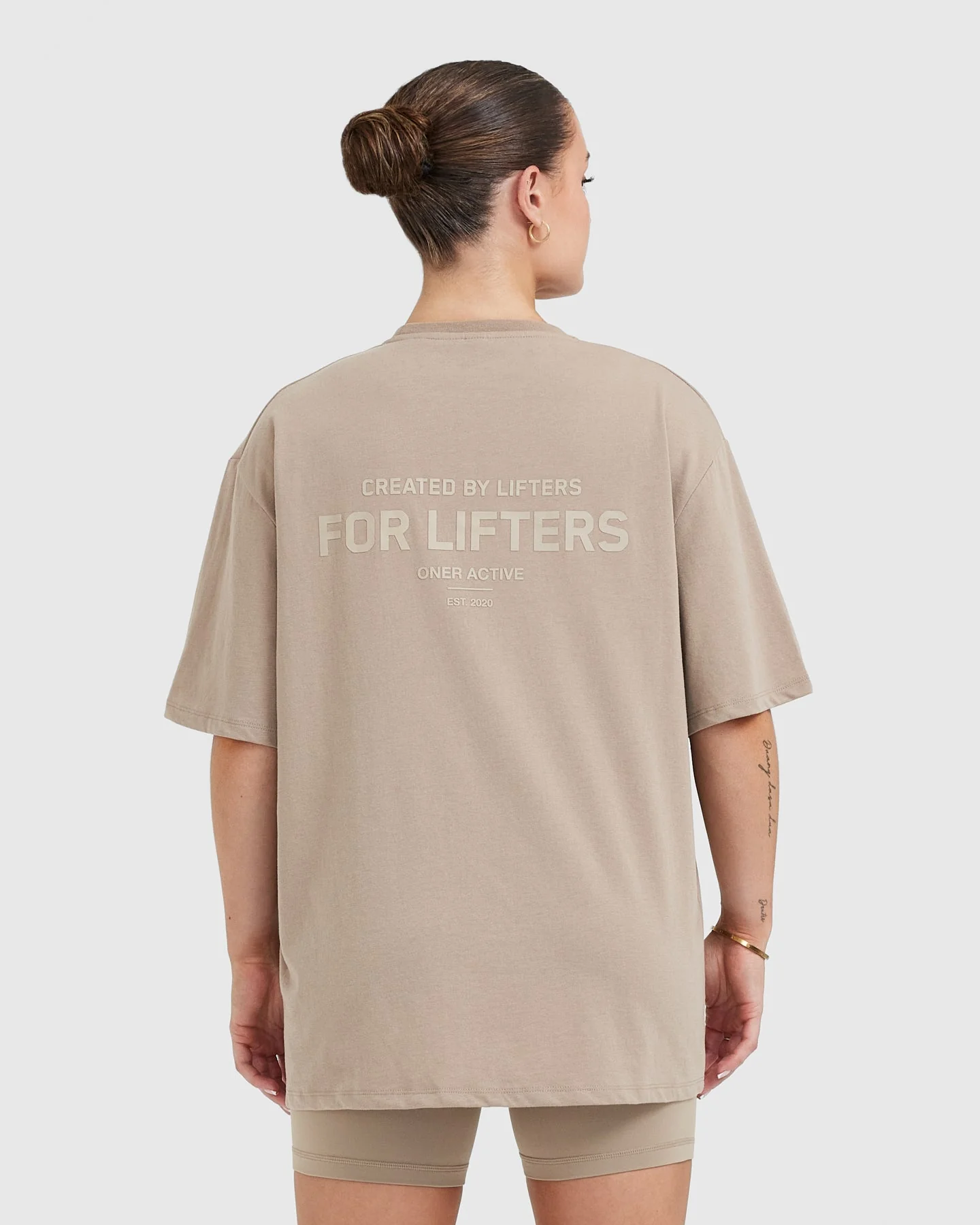 Classic Lifters Graphic Oversized Lightweight T-Shirt | Sandstone - Image 2