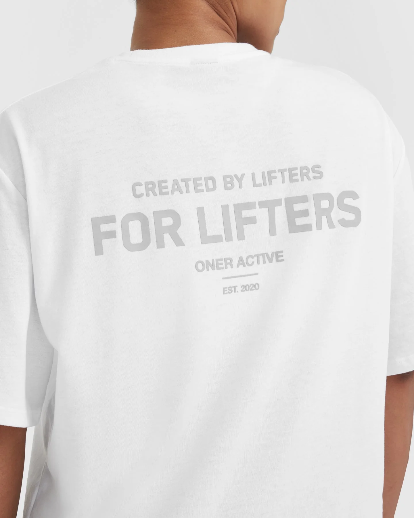 Classic Lifters Graphic Oversized Lightweight T-Shirt | White - Image 5