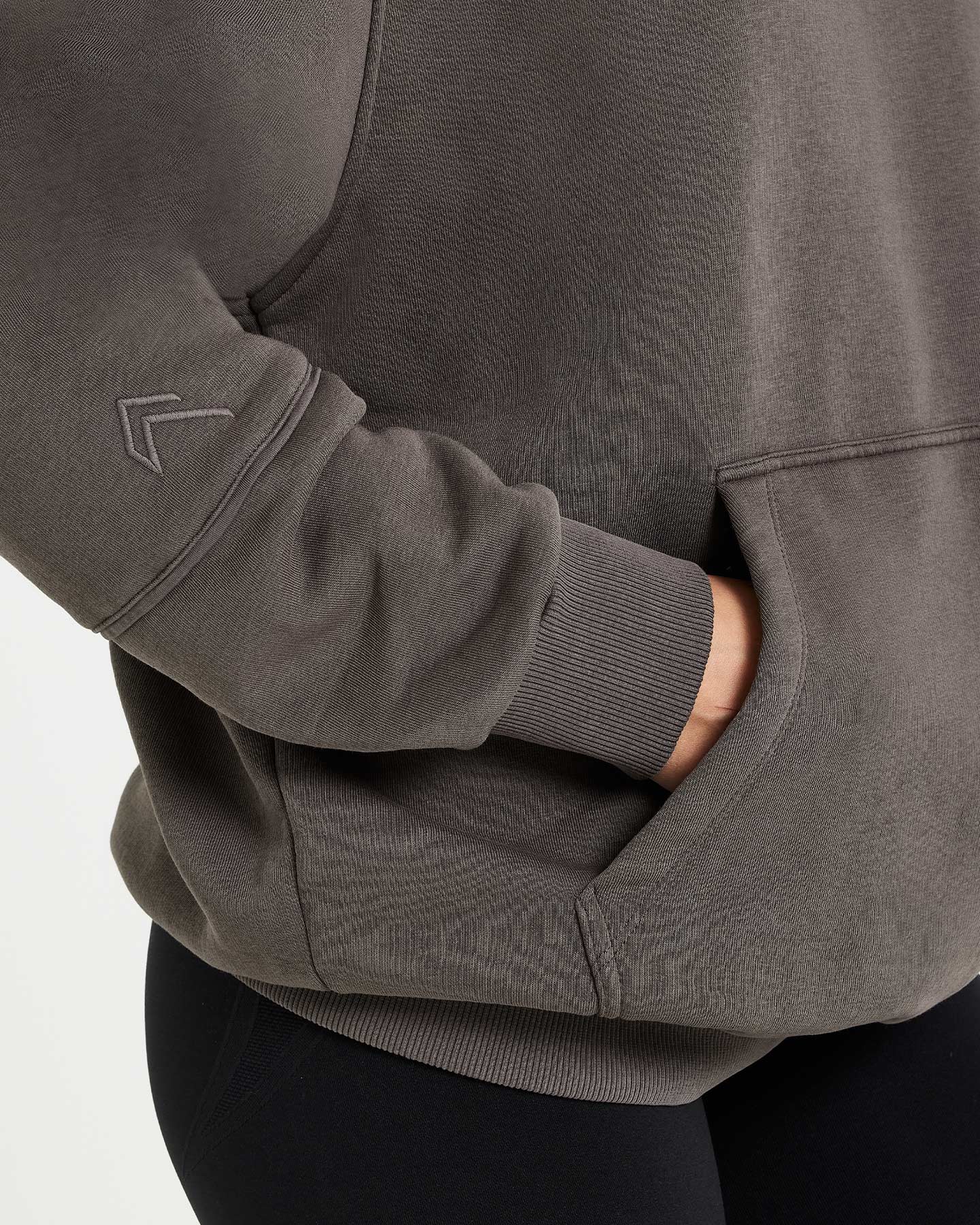 Classic Lounge Oversized Hoodie | Deep Taupe - Image 5