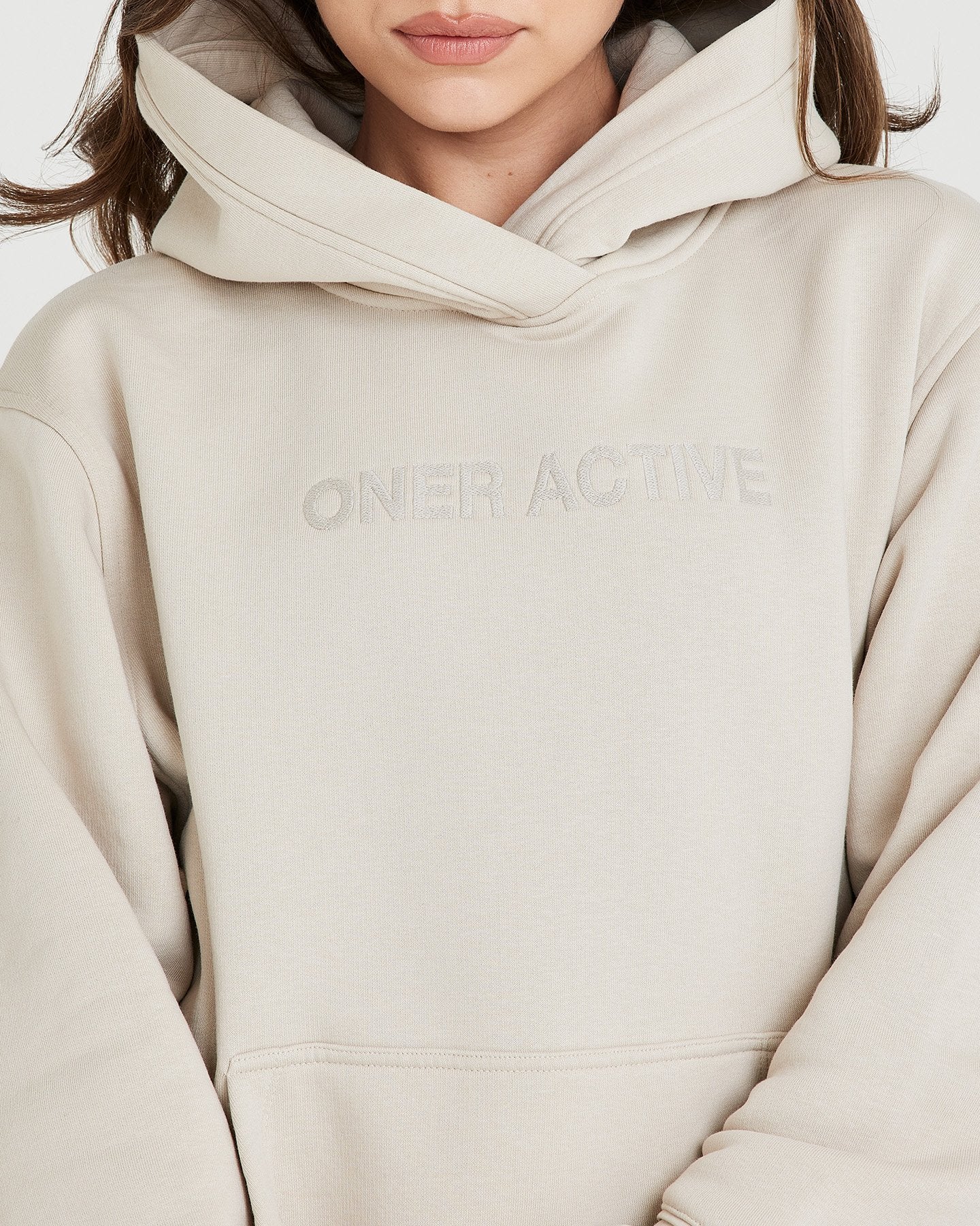 Classic Lounge Oversized Hoodie | Sand - Image 3