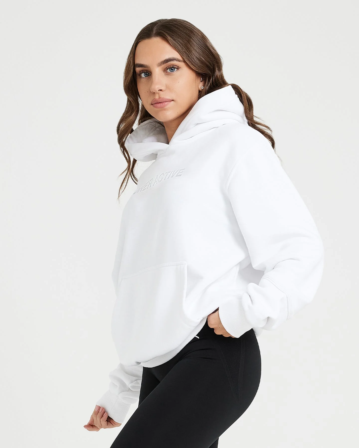 Classic Lounge Oversized Hoodie | White - Image 3