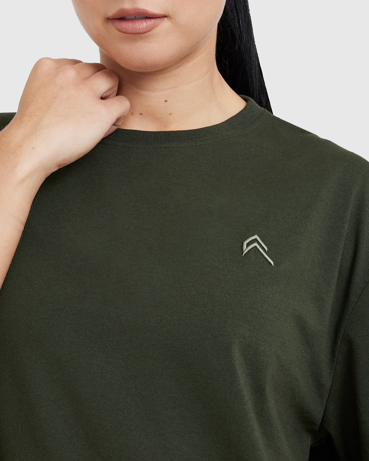 Classic Oversized Lightweight T-Shirt | Khaki - Image 4