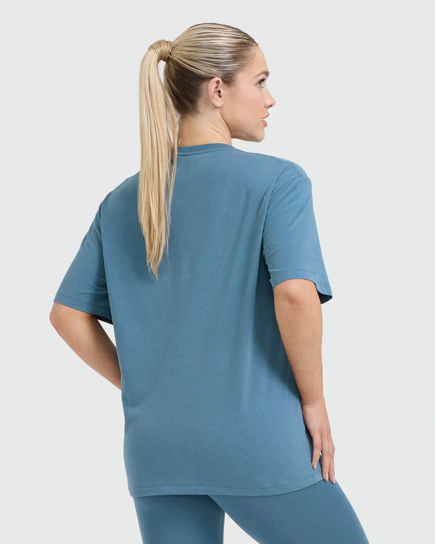Classic Oversized Lightweight T-Shirt | Moonstone Blue - Image 2