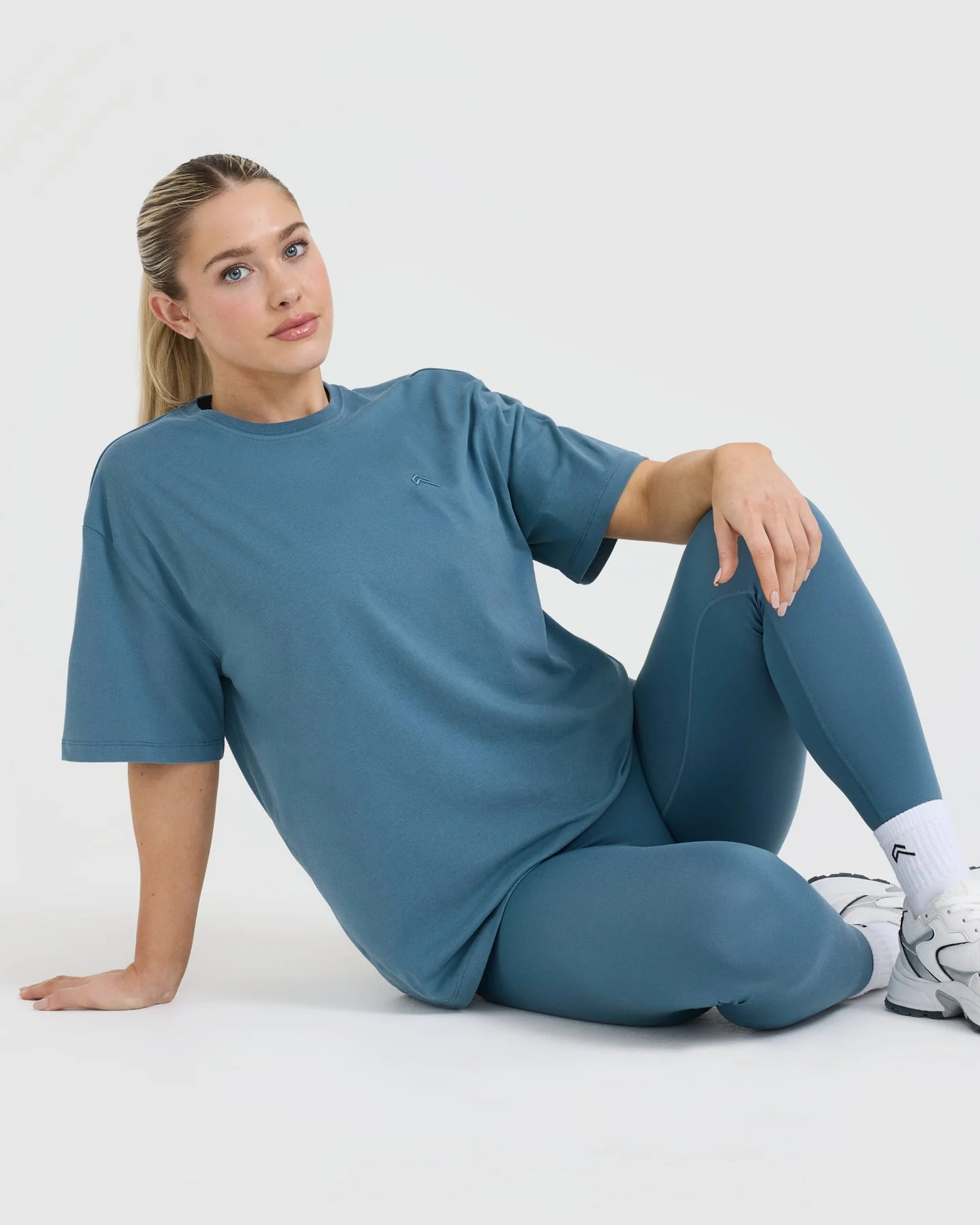 Classic Oversized Lightweight T-Shirt | Moonstone Blue - Image 5