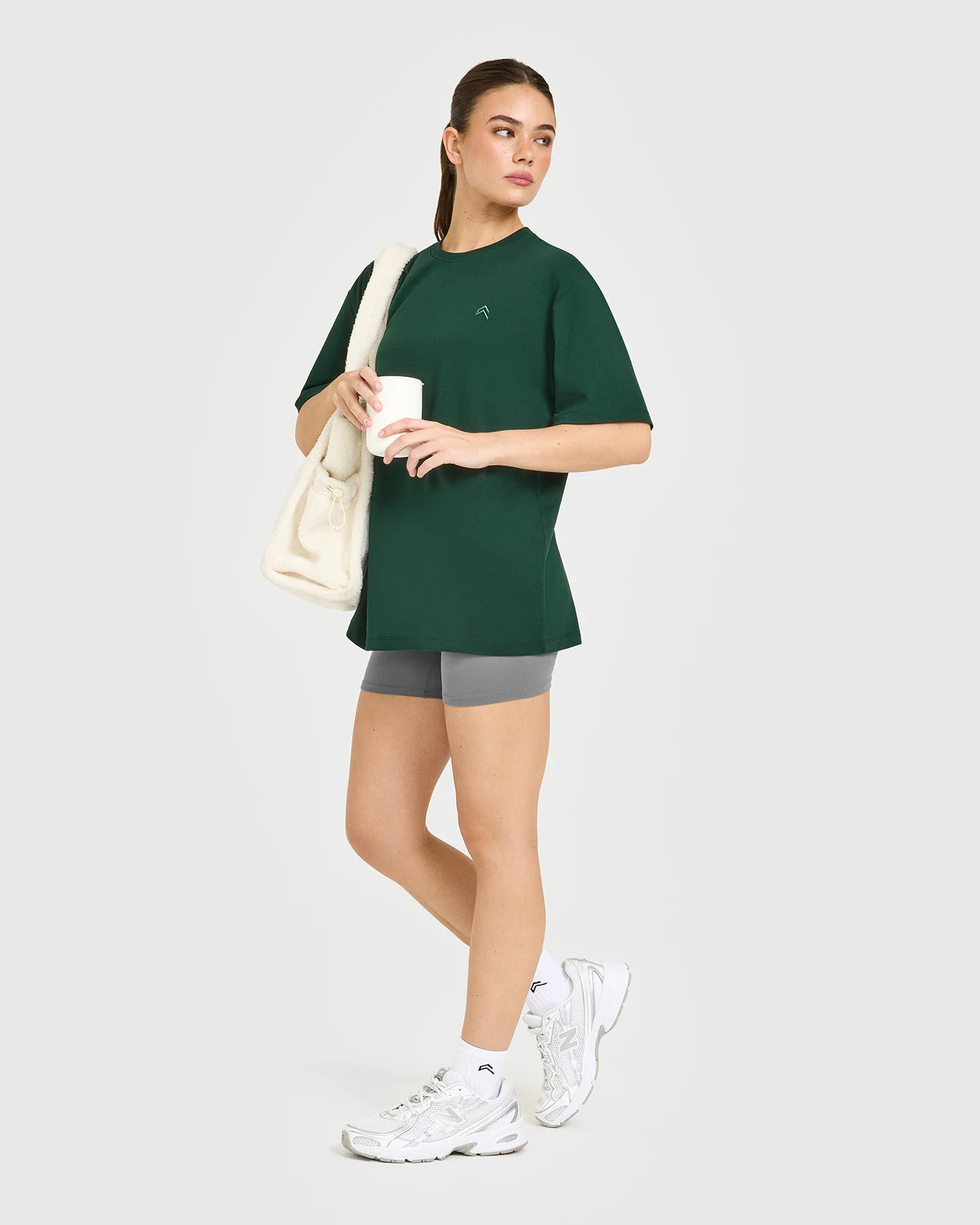 Classic Oversized Lightweight T-Shirt | Racing Green - Image 3
