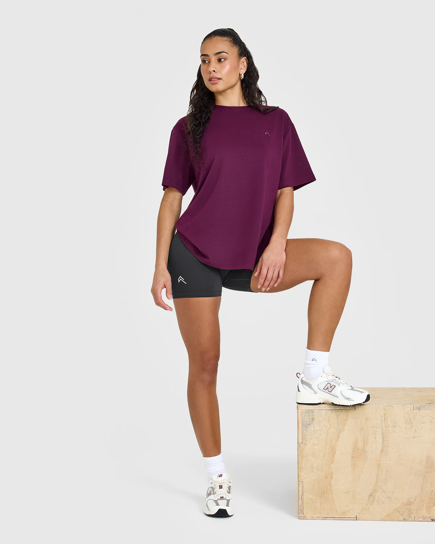 Classic Oversized Lightweight T-Shirt | Ripe Fig - Image 3