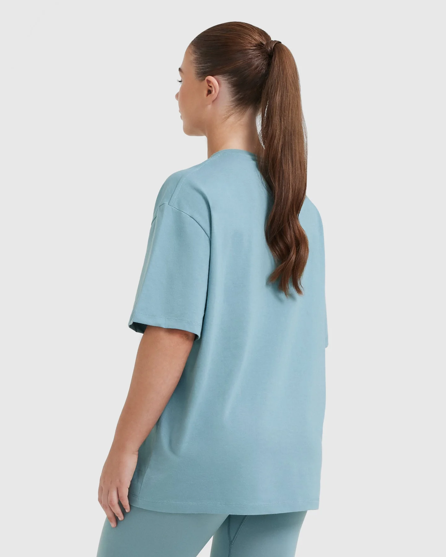 Classic Oversized Lightweight T-Shirt | Steel Blue - Image 2
