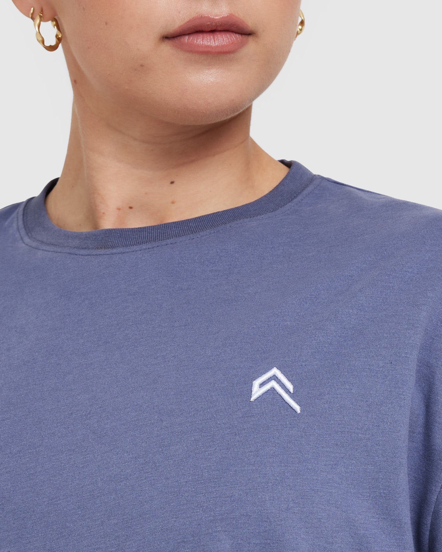 Classic Oversized Lightweight T-Shirt | Washed Slate Blue - Image 4