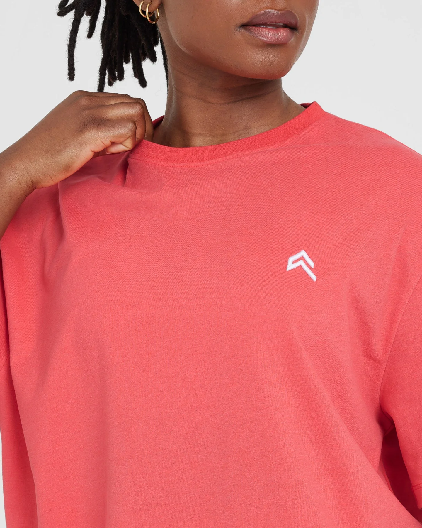 Classic Oversized Lightweight T-Shirt | Washed Sweet Red - Image 4