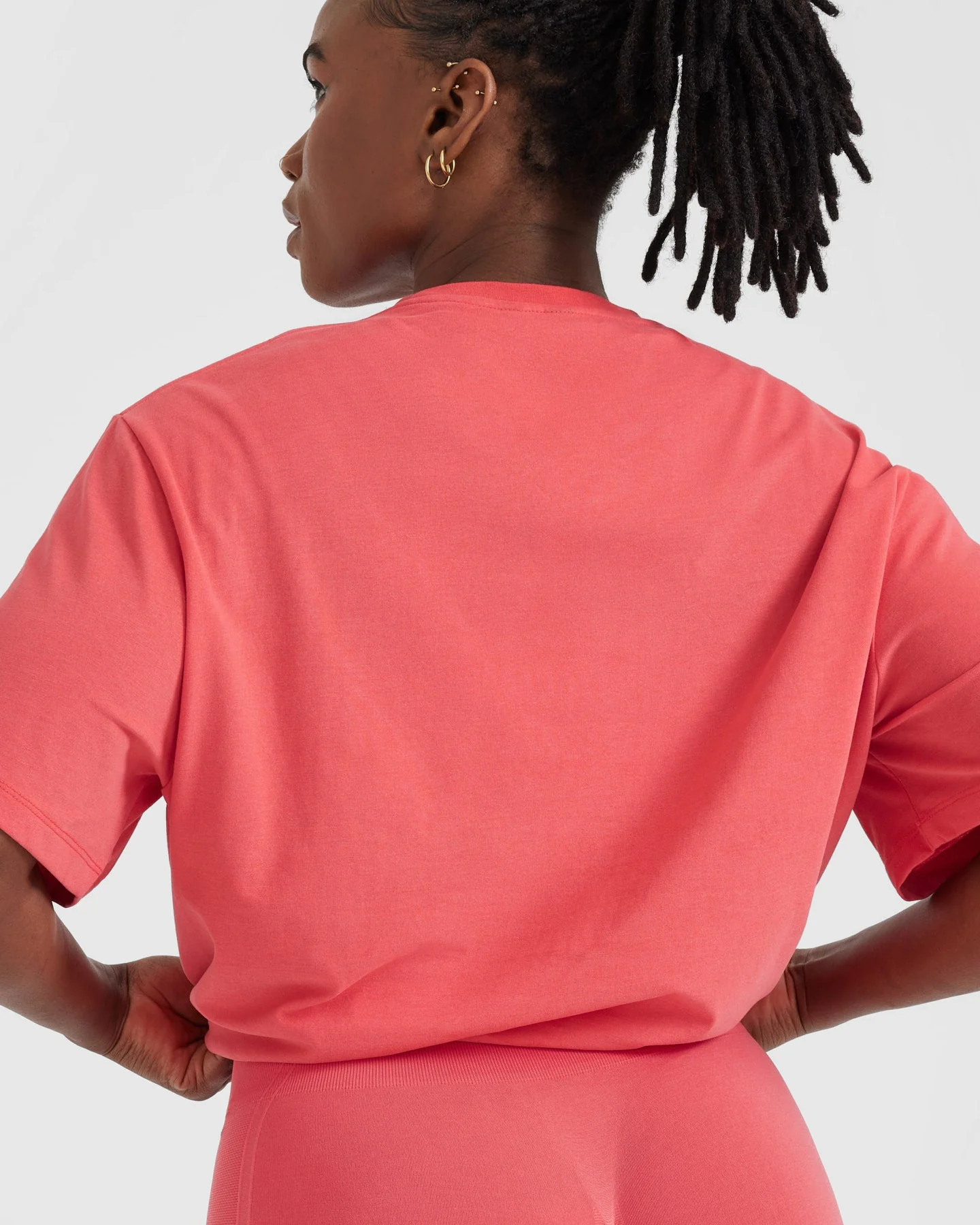 Classic Oversized Lightweight T-Shirt | Washed Sweet Red - Image 5