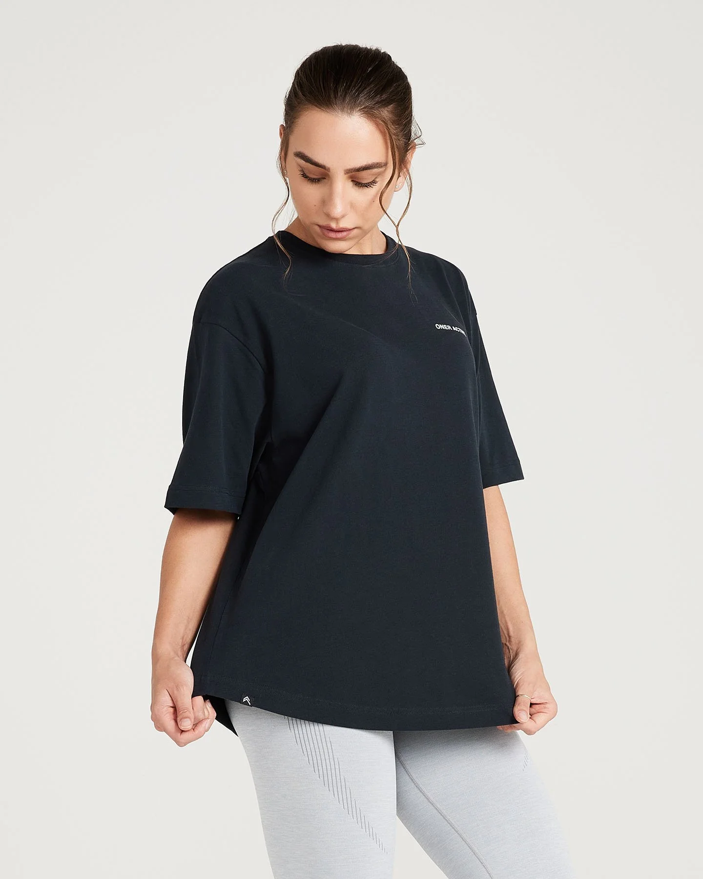 Classic Oversized Short Sleeve Tee | Black - Image 5