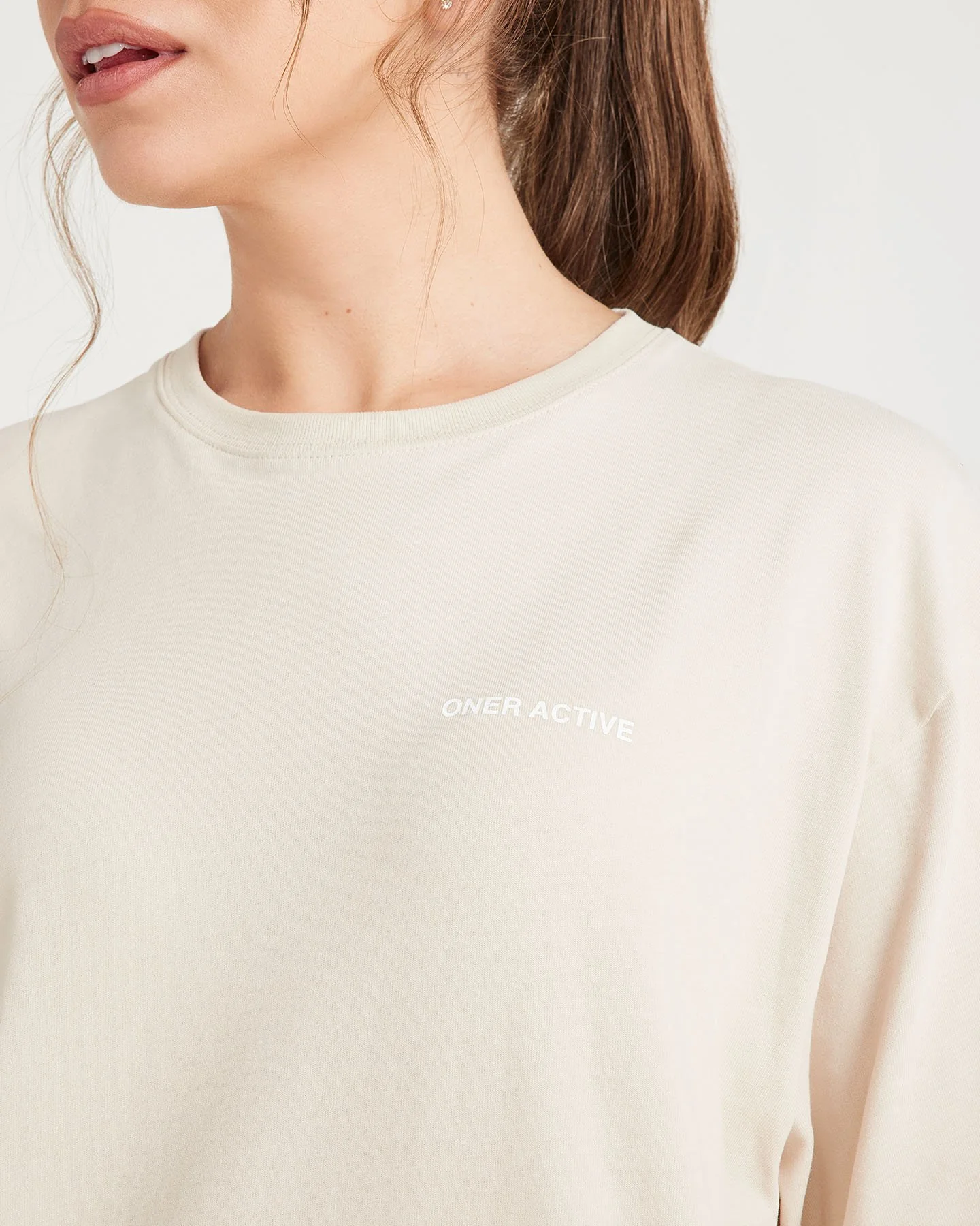 Classic Oversized Short Sleeve Tee | Sand - Image 4