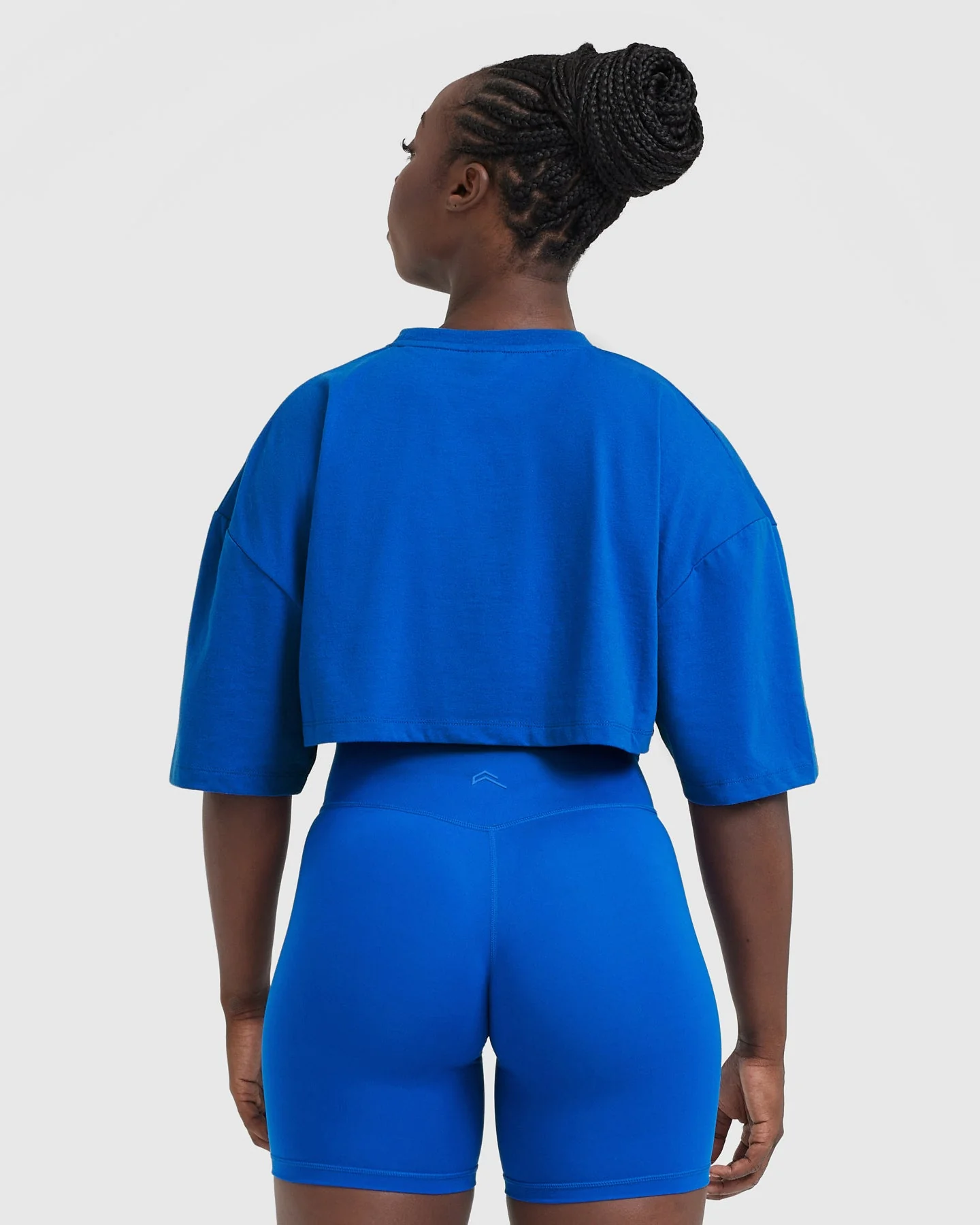 Classic Relaxed Crop Lightweight T-Shirt | Cobalt - Image 2