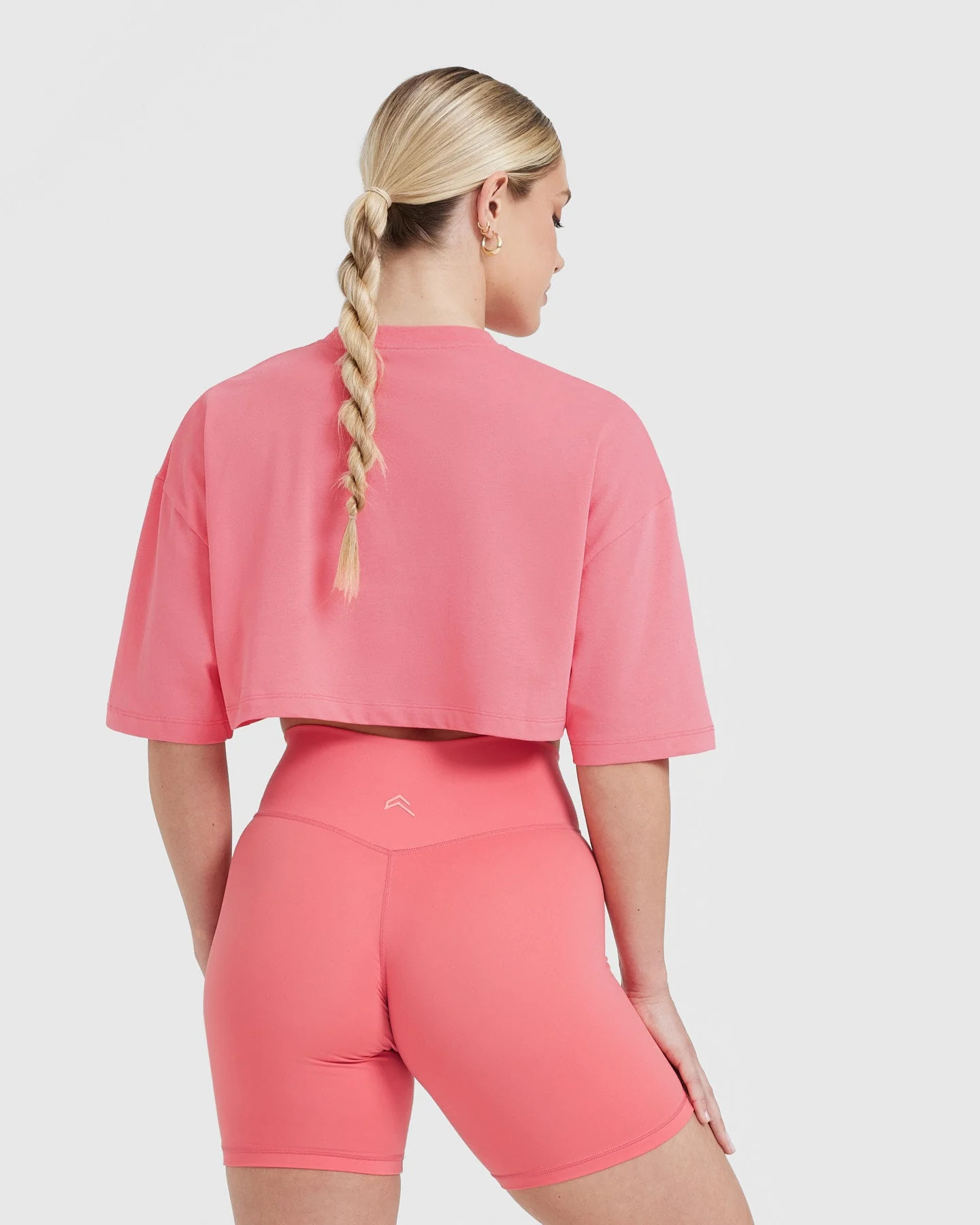 Classic Relaxed Crop Lightweight T-Shirt | Washed Amplify Pink - Image 2