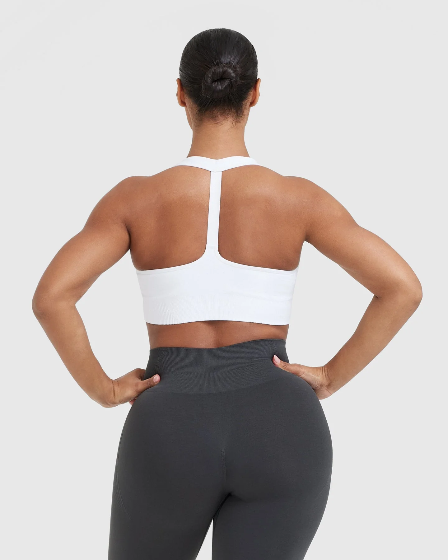 Classic Seamless 2.0 V Neck Bralette | White - Image 2