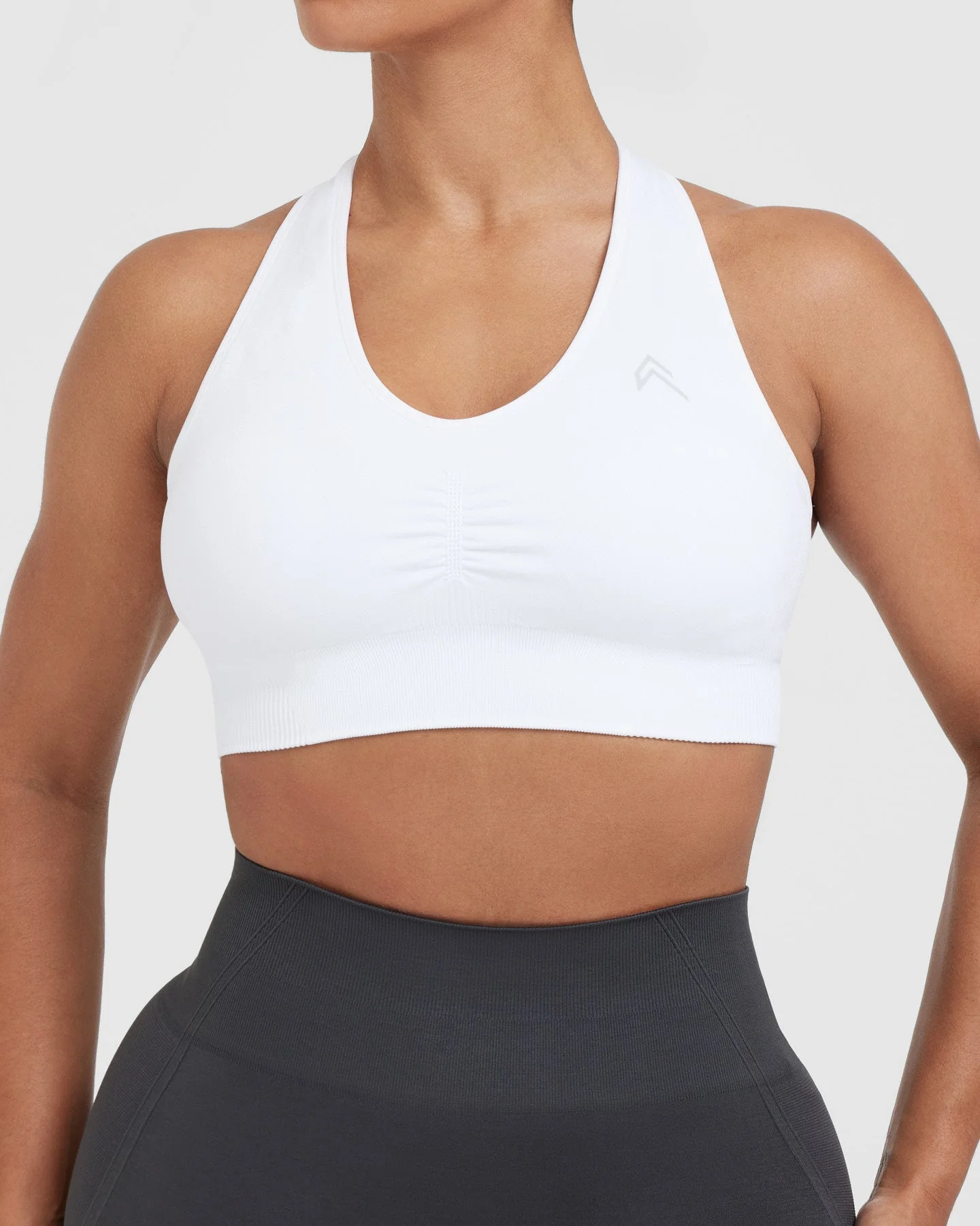 Classic Seamless 2.0 V Neck Bralette | White - Image 4