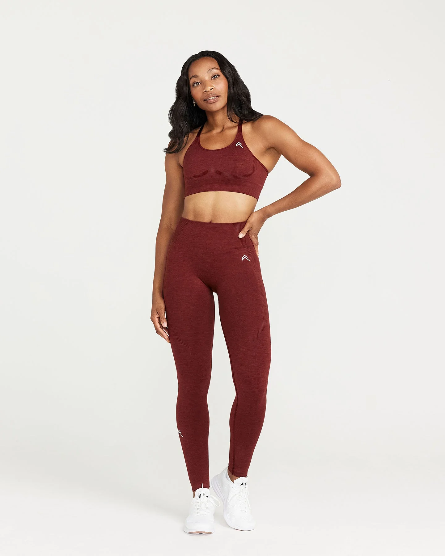 Classic Seamless Leggings | Rosewood Marl - Image 2