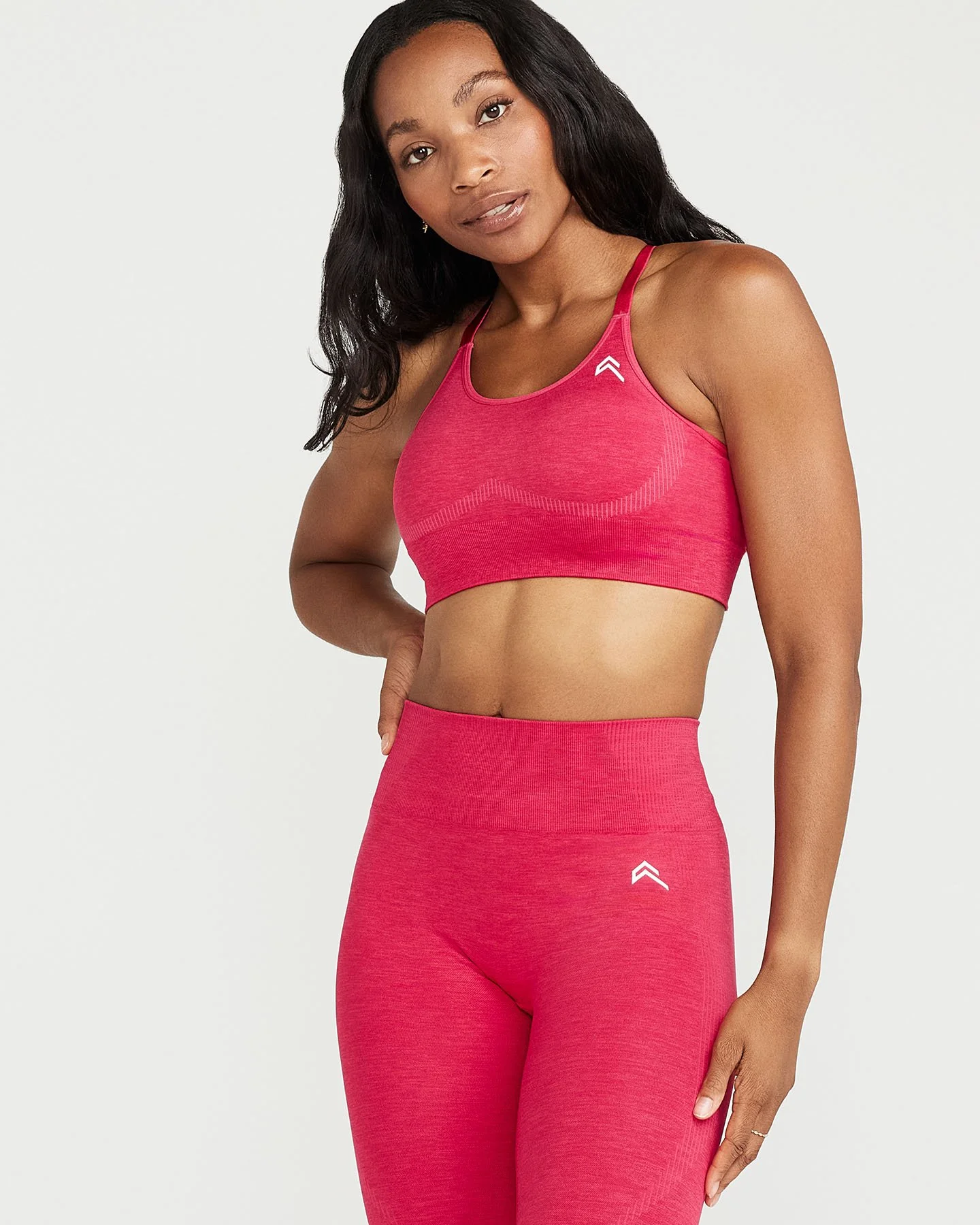 Classic Seamless Sports Bra | Berry Bloom Marl - Image 6