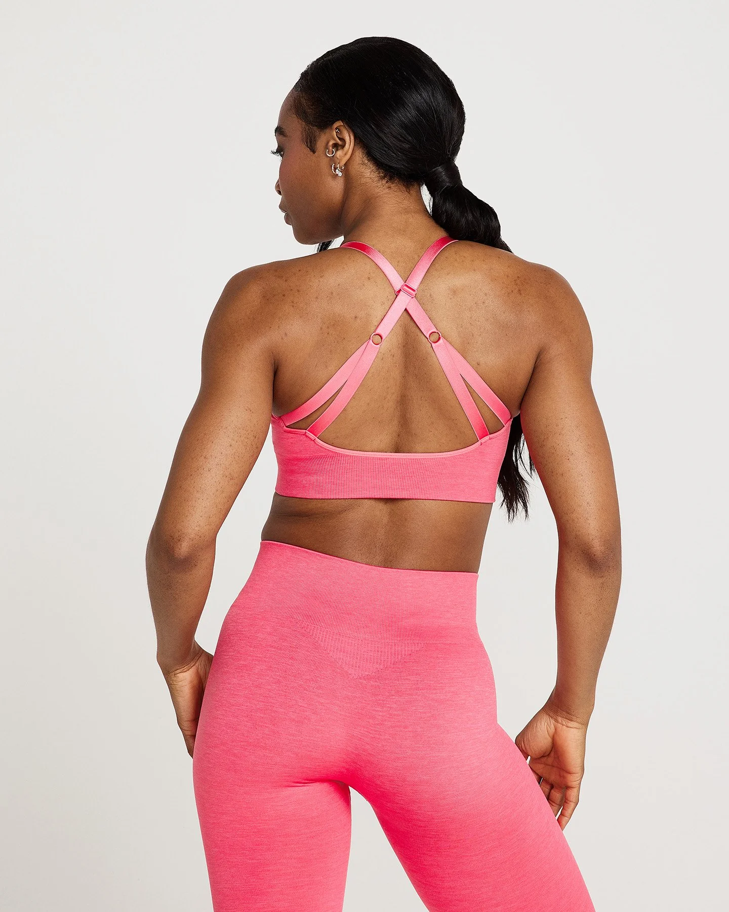 Classic Seamless Sports Bra | Guava Marl - Image 3