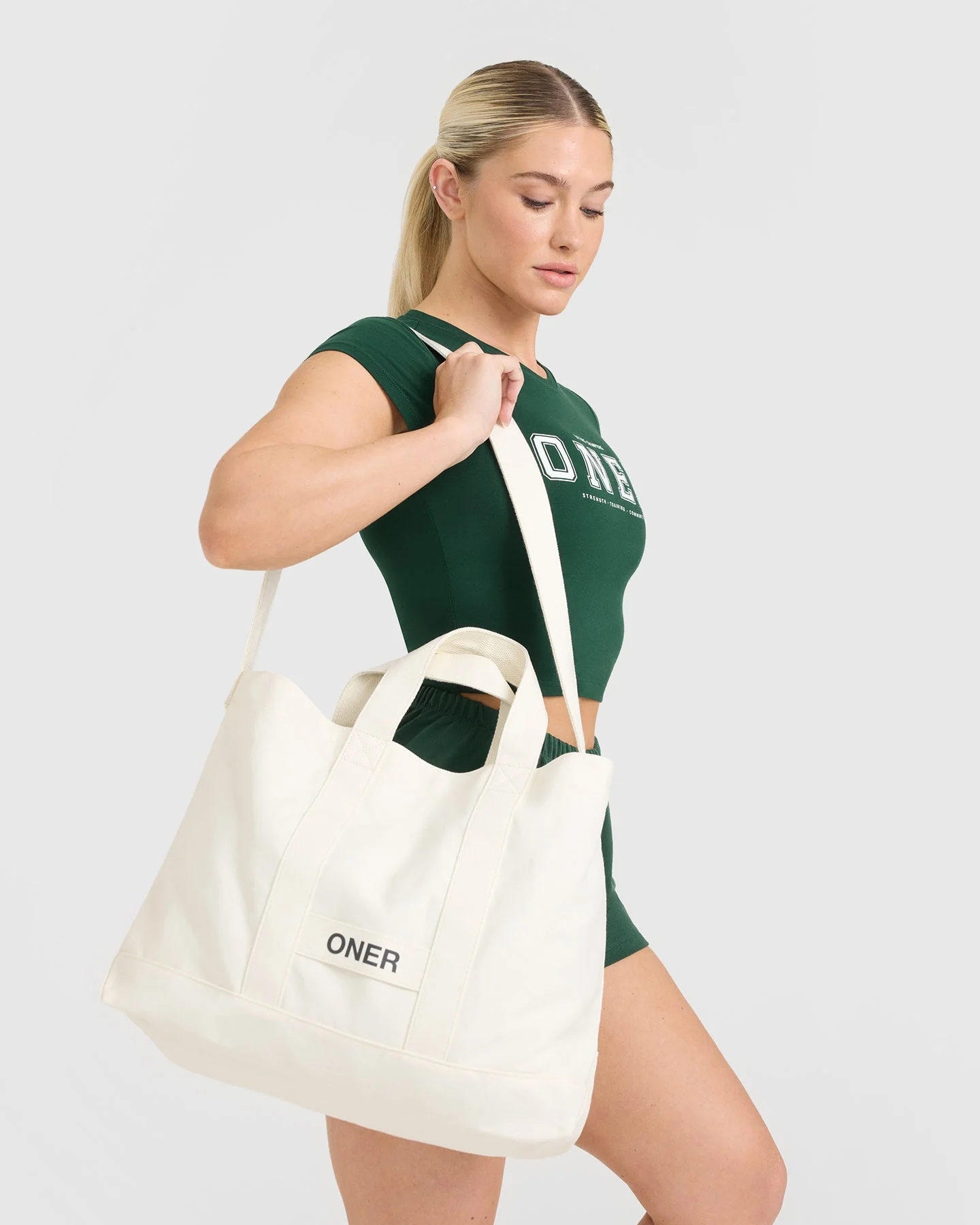 Cotton Canvas Tote | Off White - Image 2