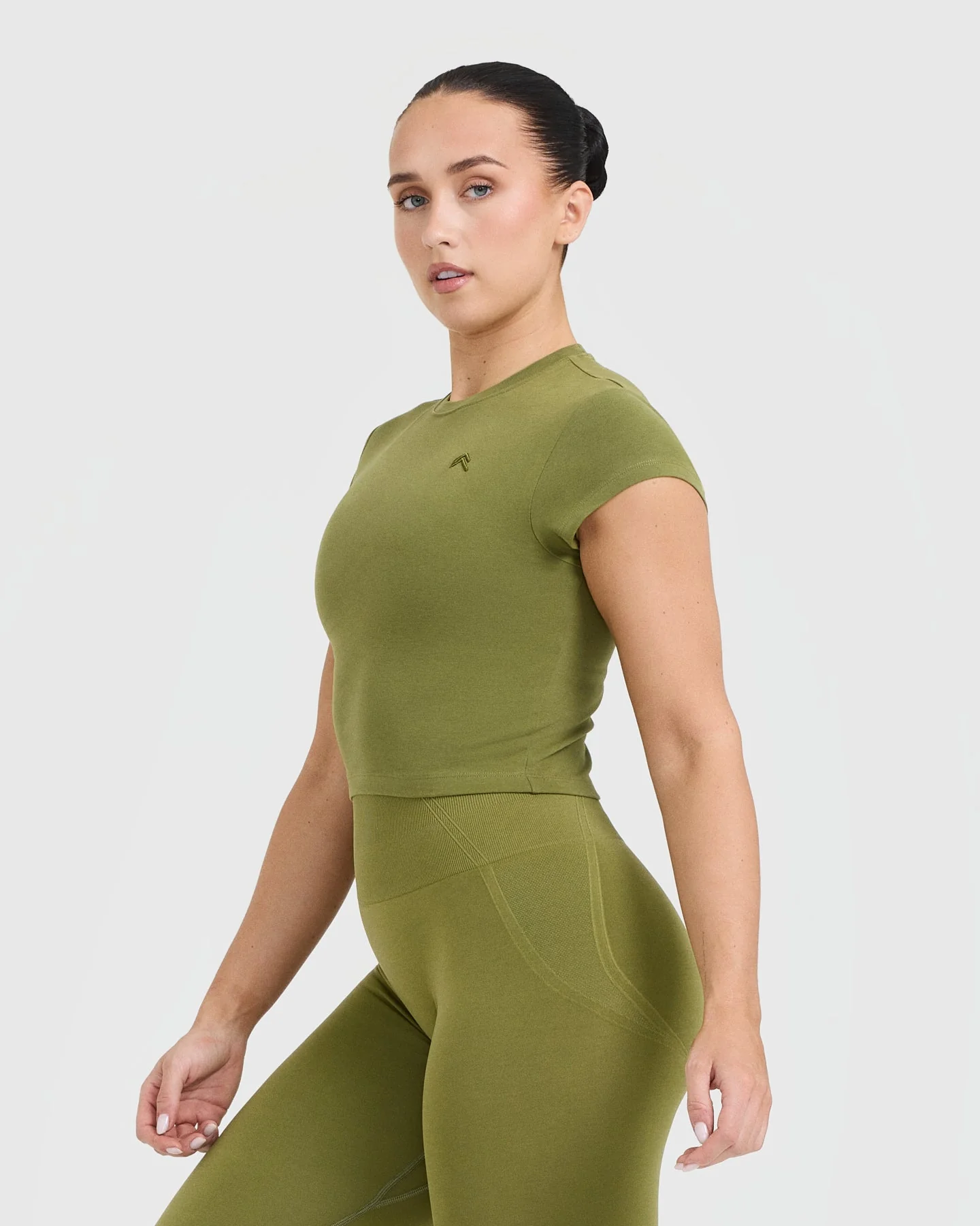 Cotton Icon Baby T-Shirt | Olive Green - Image 3