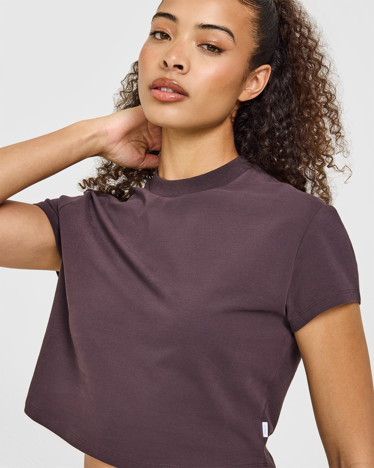 Cotton Relaxed T-Shirt | Umber Brown - Image 2