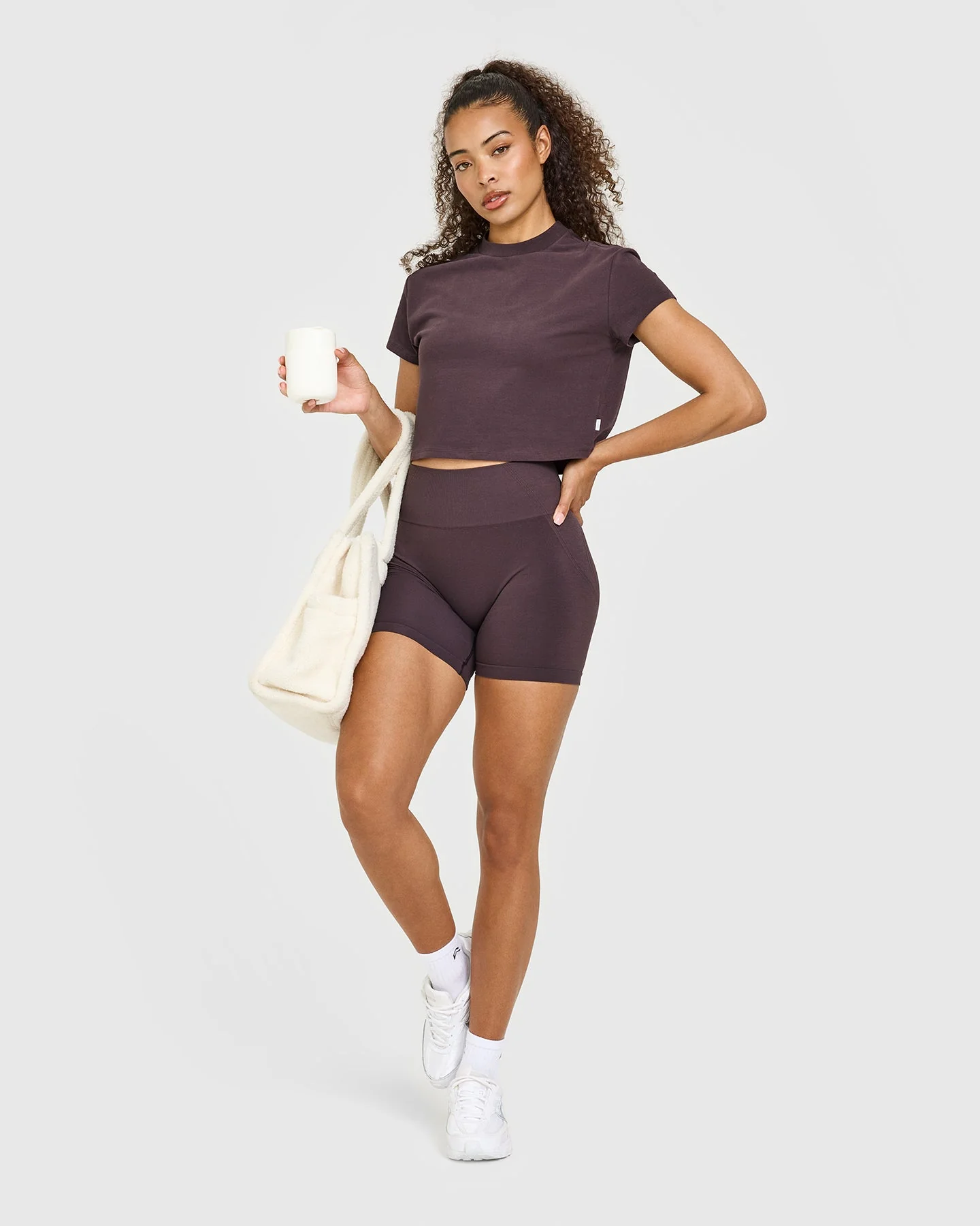 Cotton Relaxed T-Shirt | Umber Brown - Image 3