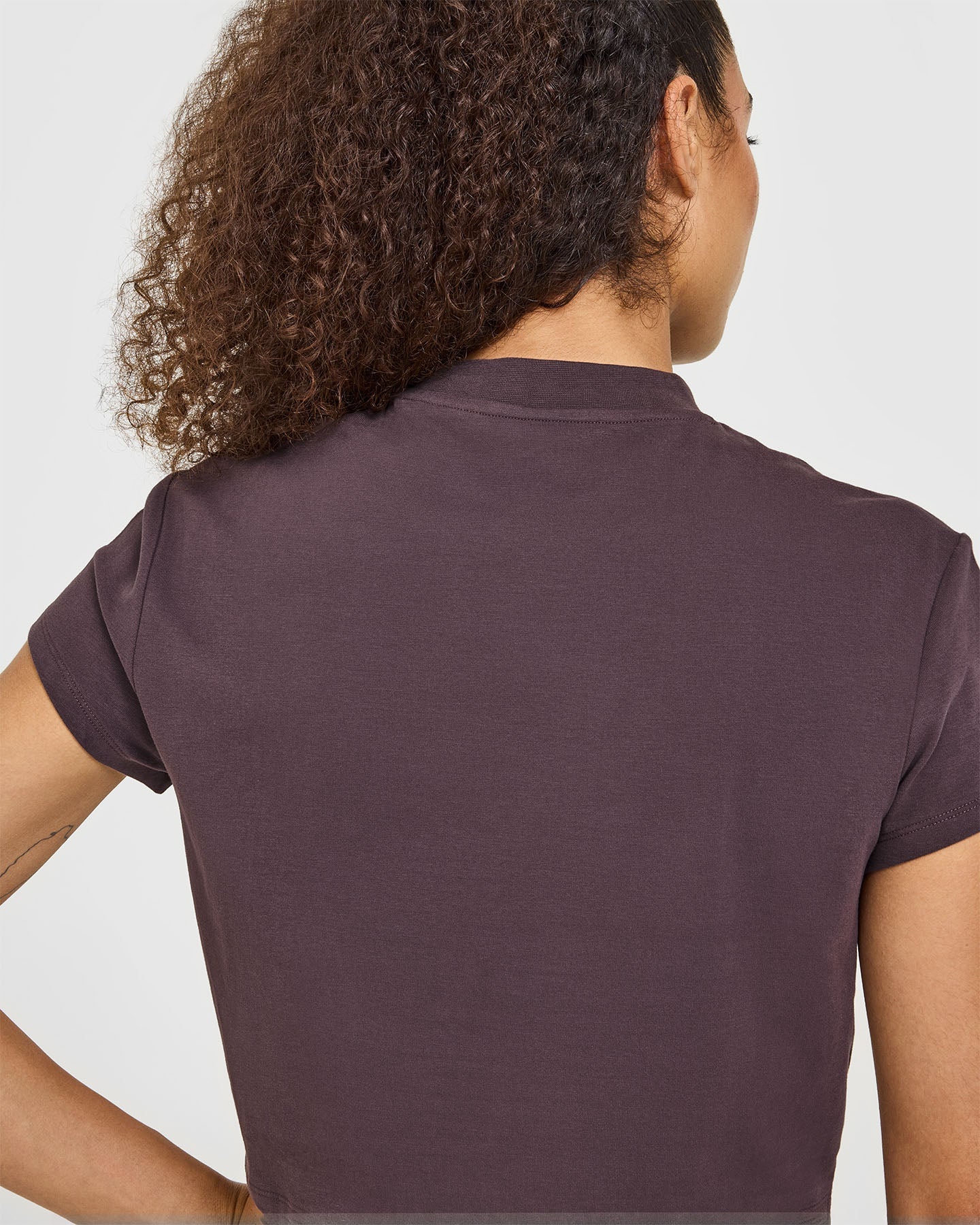 Cotton Relaxed T-Shirt | Umber Brown - Image 6
