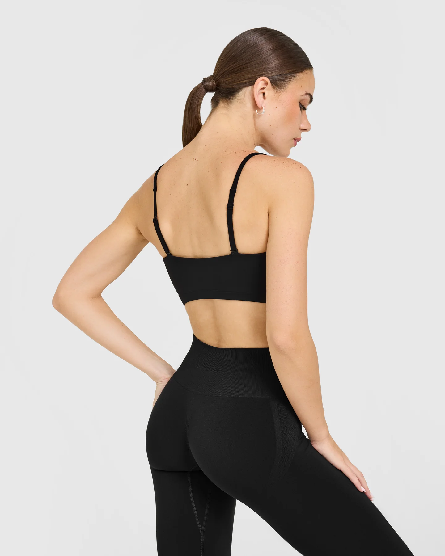 EasyLift™ Multi Way Bandeau Bralette with White Logo | Black - Image 6