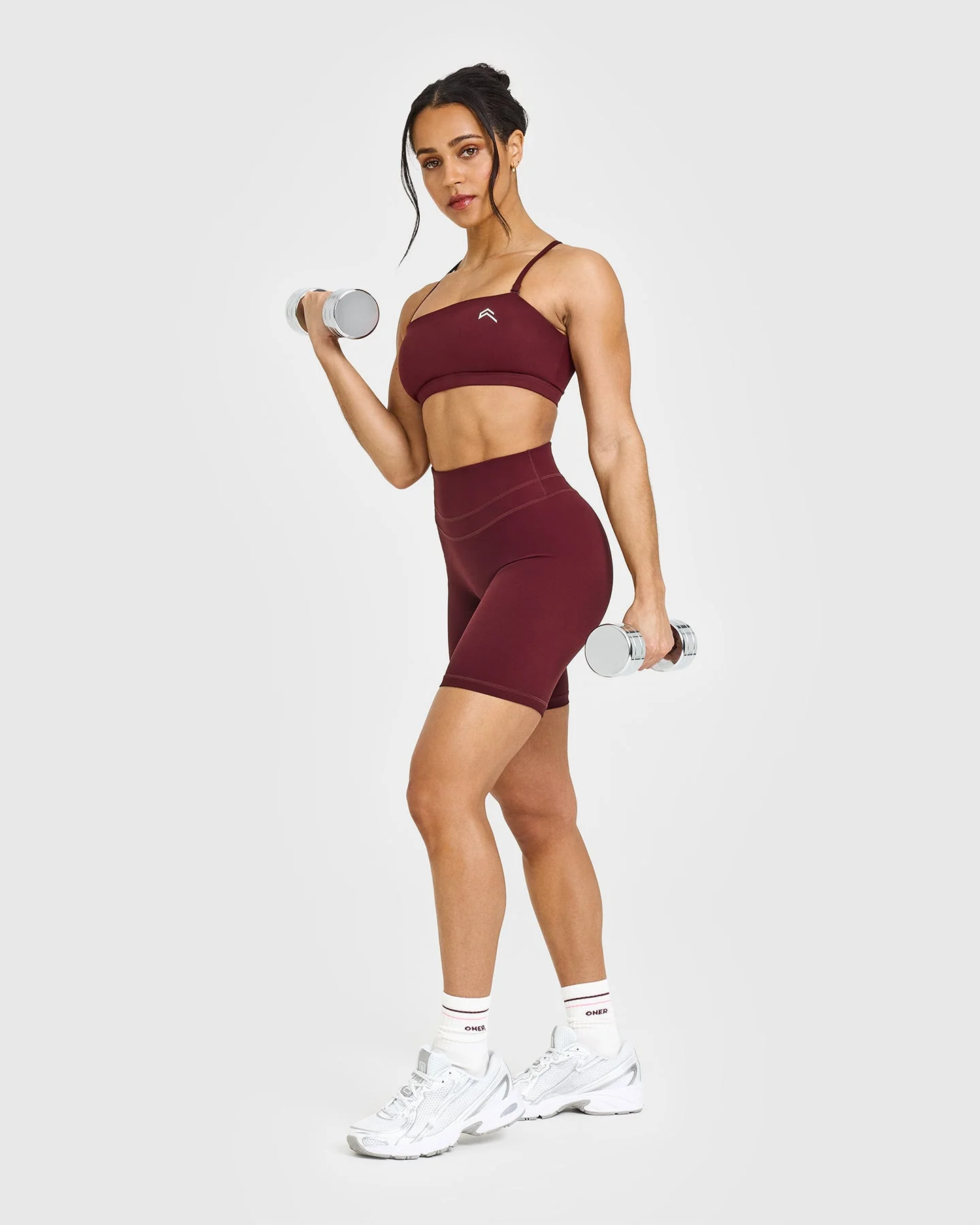 EasyLift™ Multi Way Bandeau Bralette with White Logo | Rosewood - Image 3