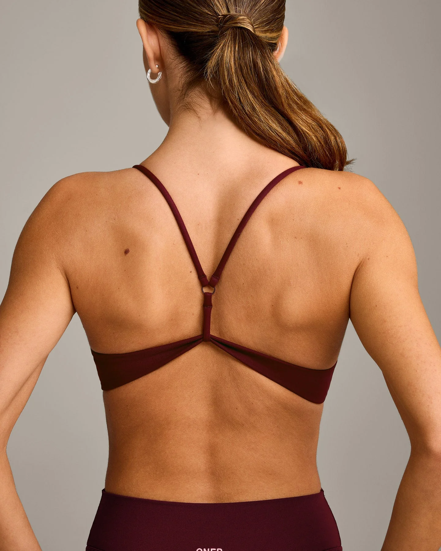 EasyLift™ Ultra Minimal Bralette with Grey Logo | Rosewood - Image 4