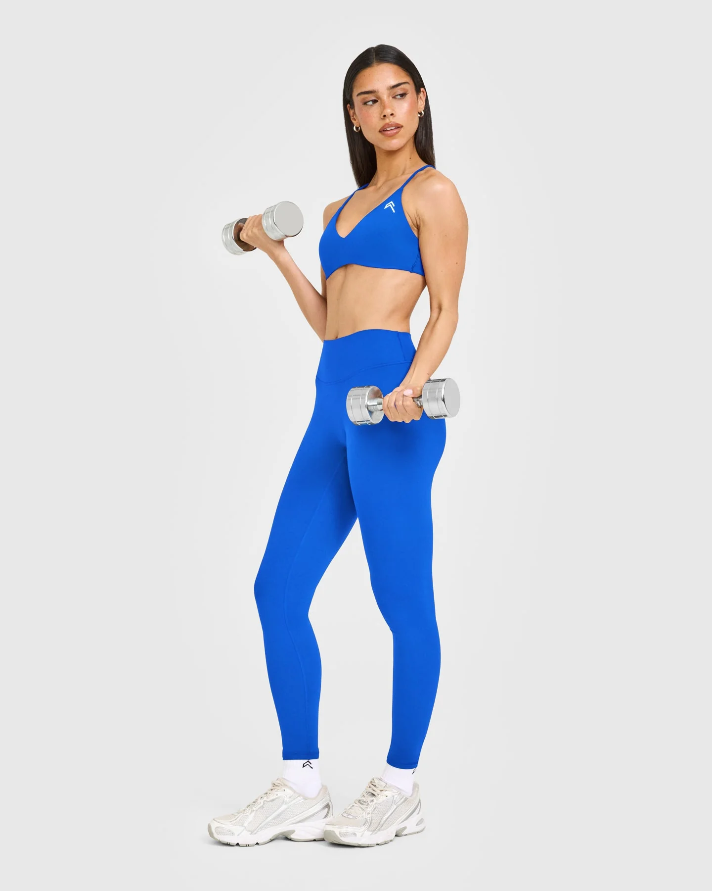 EasyLift™ Ultra Minimal Bralette with White Logo | Cobalt Blue - Image 3
