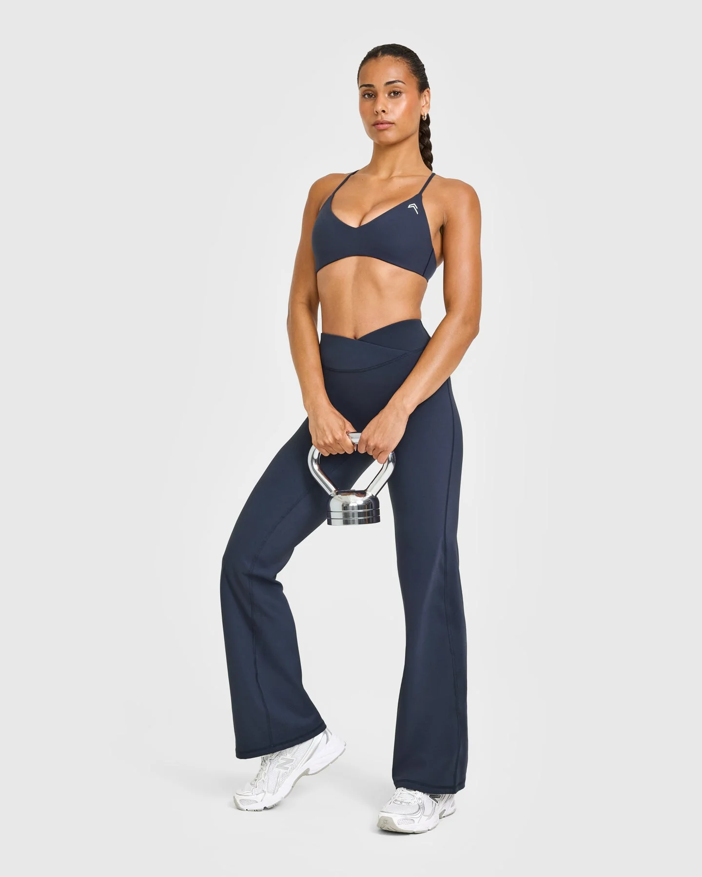 EasyLift™ Ultra Minimal Bralette with White Logo | True Blue - Image 3